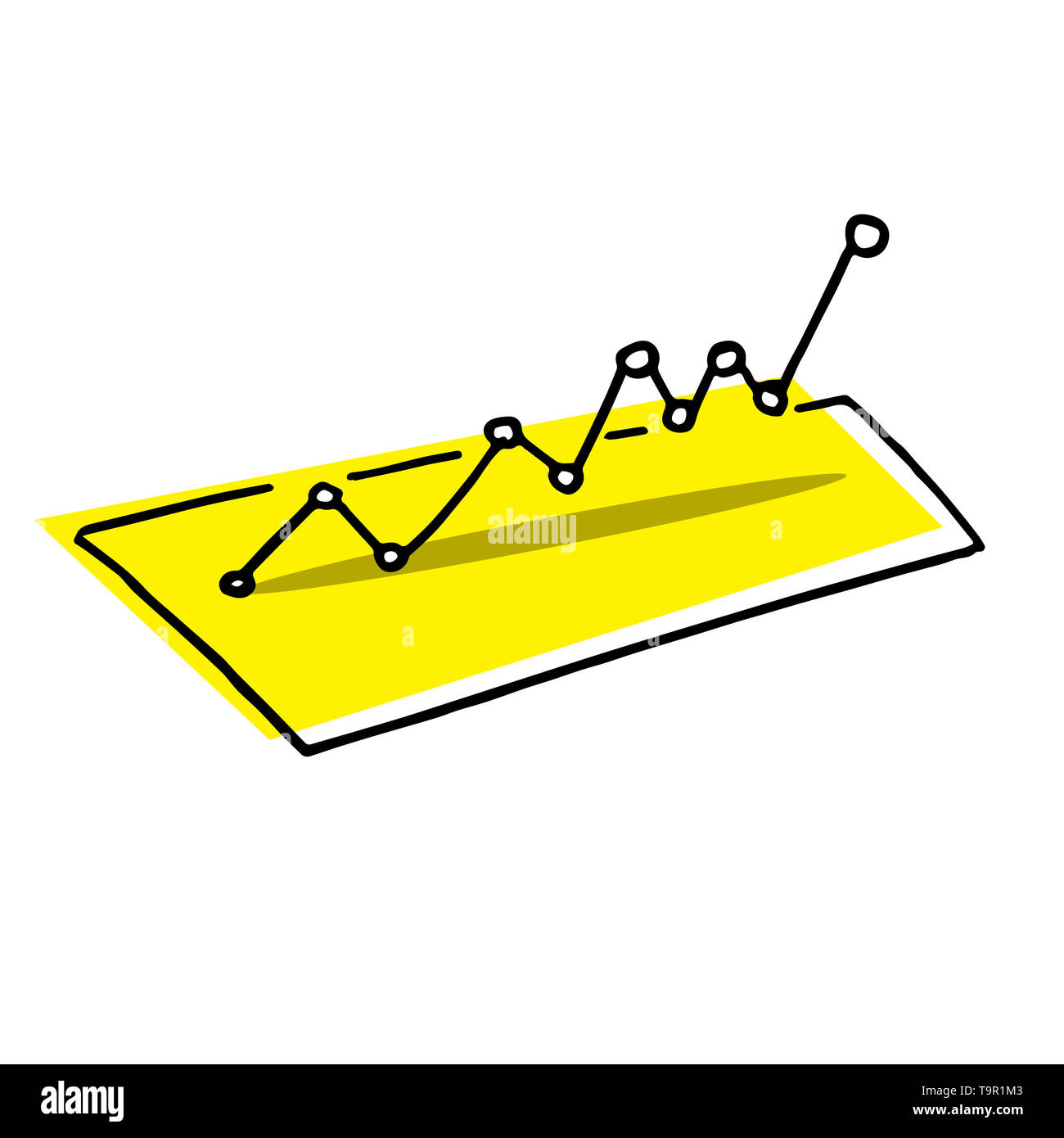 Schéma de croissance progressive. Successful business concept dessiné à la main. Banque D'Images