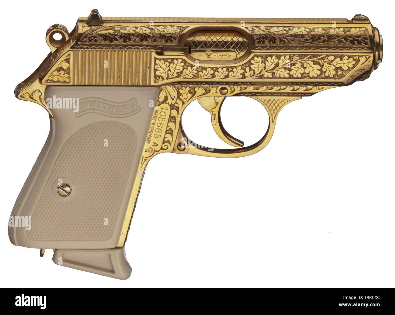 Walther PPK Interarms//American Made Noyer Grip With Silver Stars