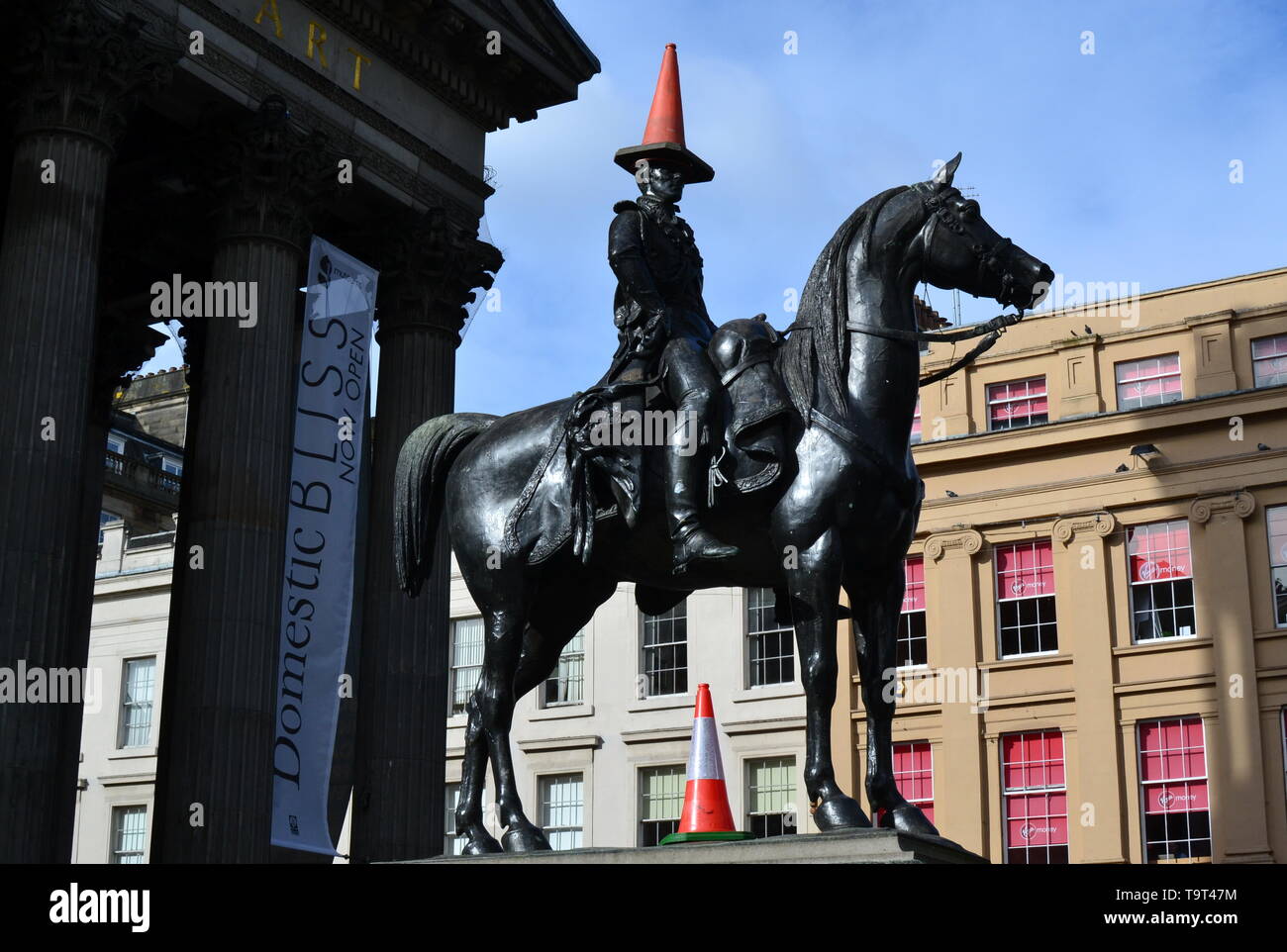 Statue du duc de Wellington, Glasgow Banque D'Images