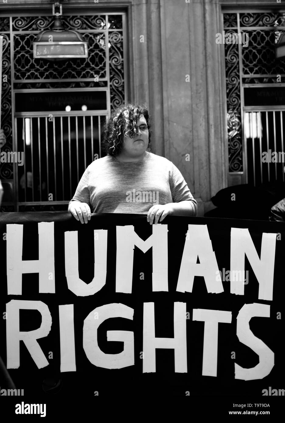 Les droits de l'homme Mars NYC Banque D'Images