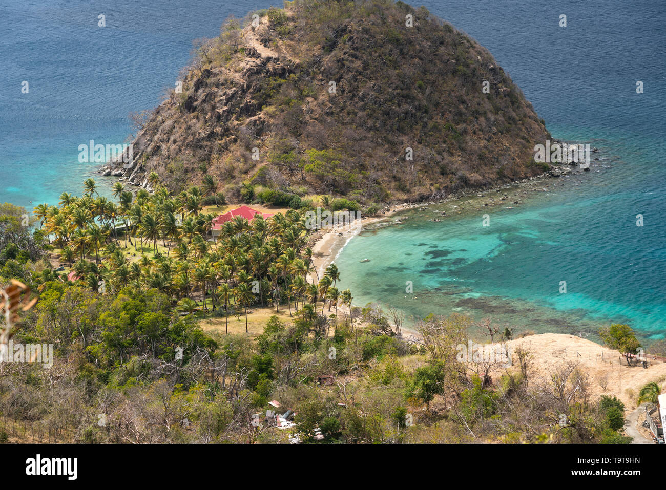 Halbinsel Pain de sucre, île de Terre-de-Haut, Les Saintes, Guadeloupe, Caraïbes, Frankreich | Pain de sucre, île de Terre-de-Haut, Les Saintes, Banque D'Images