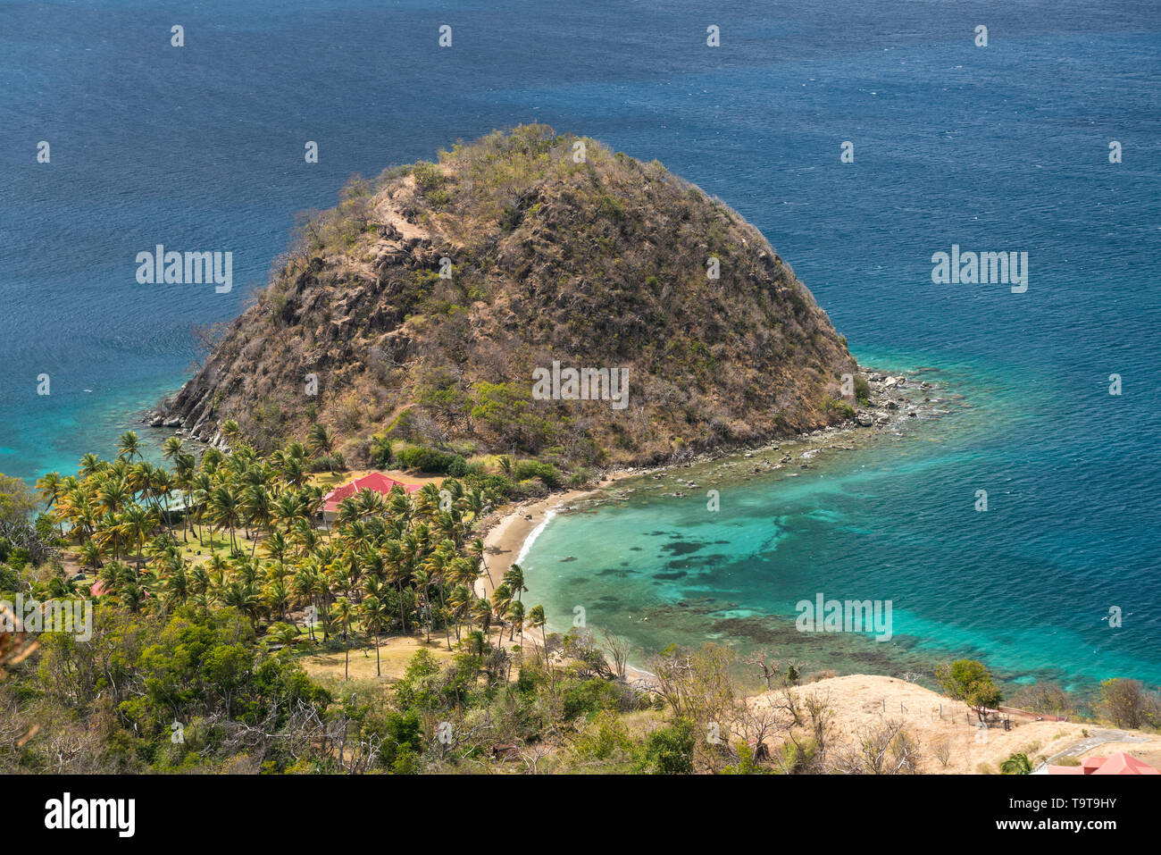 Halbinsel Pain de sucre, île de Terre-de-Haut, Les Saintes, Guadeloupe, Caraïbes, Frankreich | Pain de sucre, île de Terre-de-Haut, Les Saintes, Banque D'Images