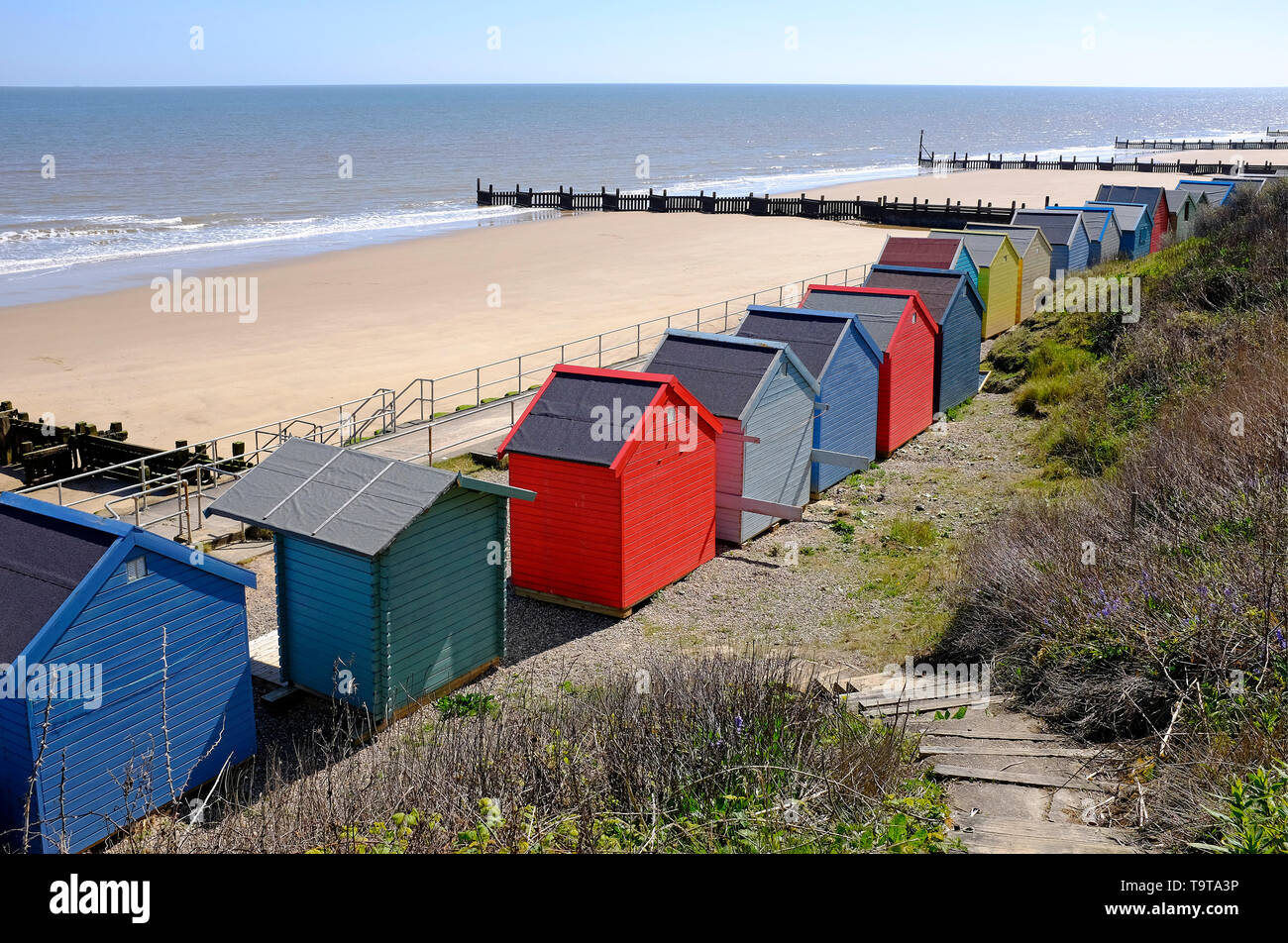 Overstrand beach, North Norfolk, Angleterre Banque D'Images