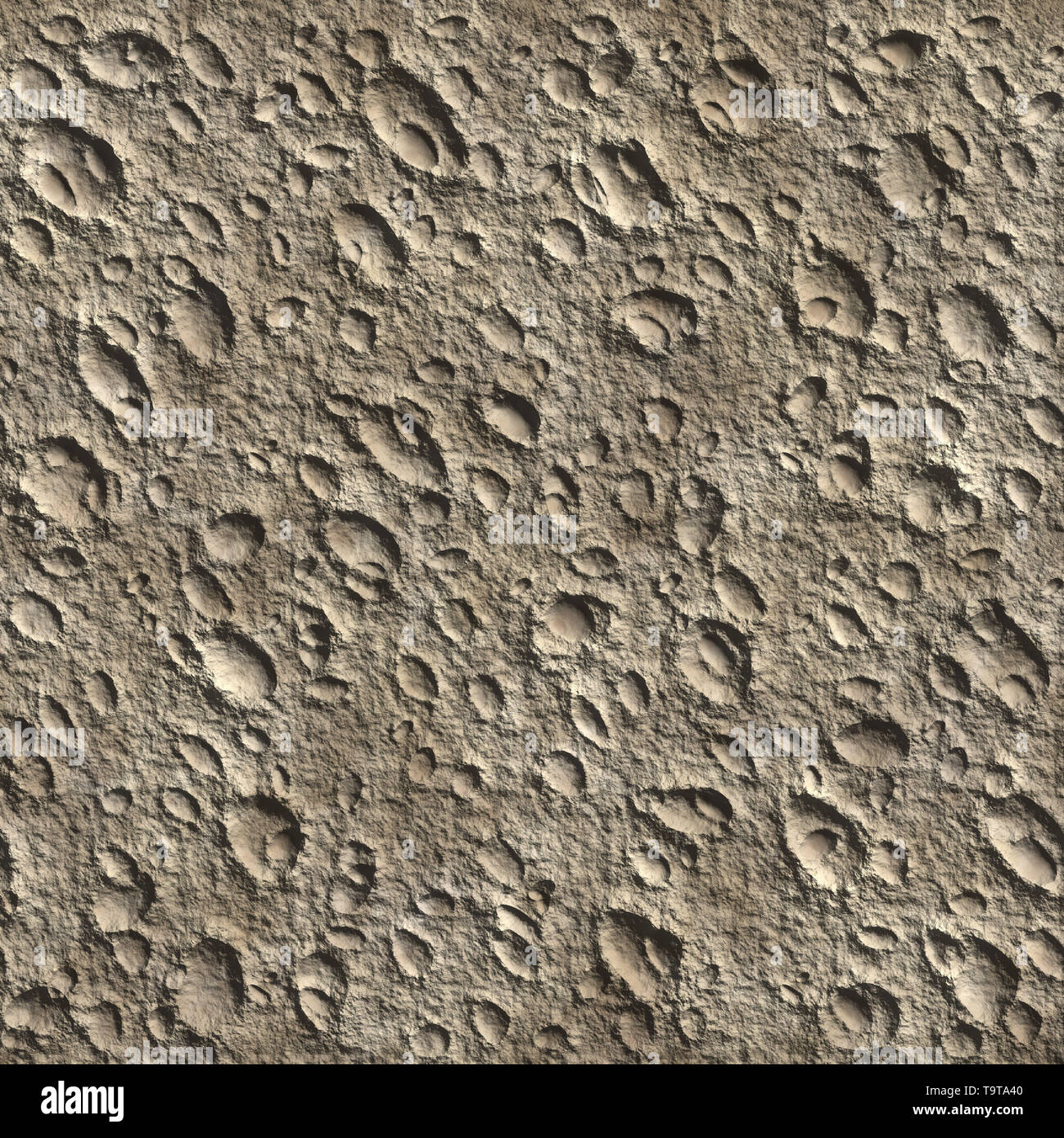 La surface lunaire Seamless Texture Tile Banque D'Images