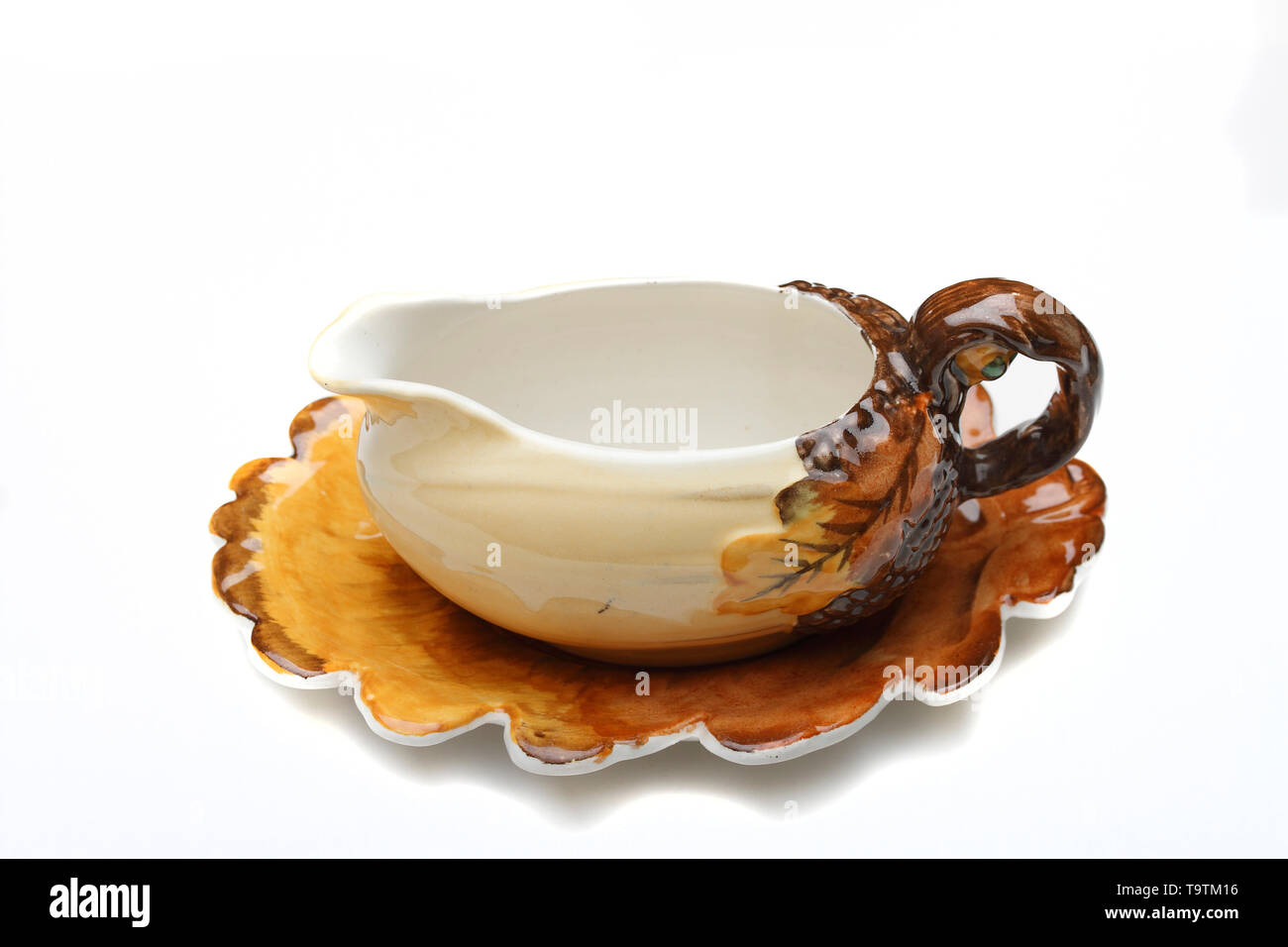 Burleighware' et 'Acorn verseuse stand Nom : Burleighware' et 'Acorn verseuse stand Date : Event : adresse/lieu : Sandyford, Stoke-on-Trent Burleigh Pottery Banque D'Images