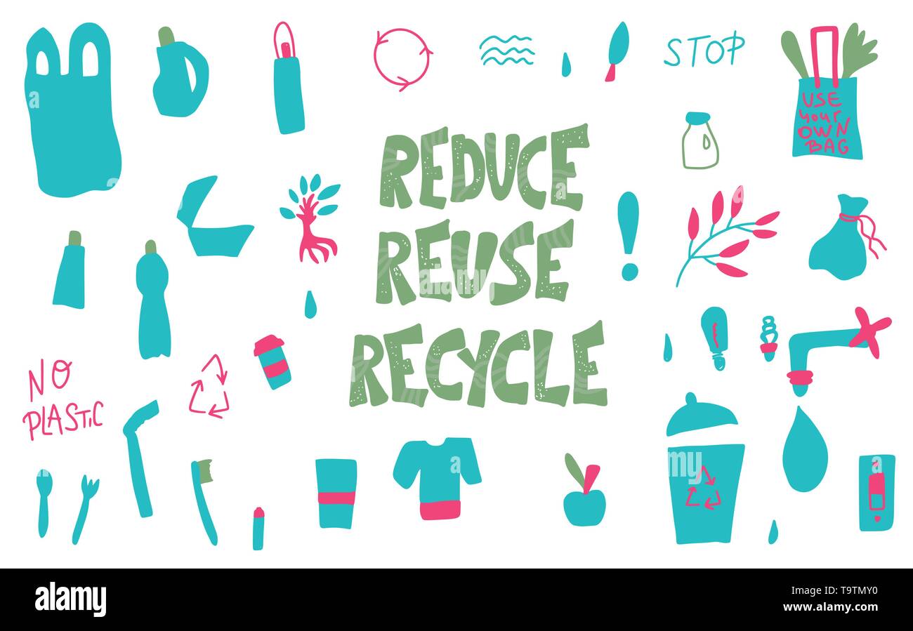 Reduce reuse and recycle Banque d'images vectorielles - Page 3 - Alamy