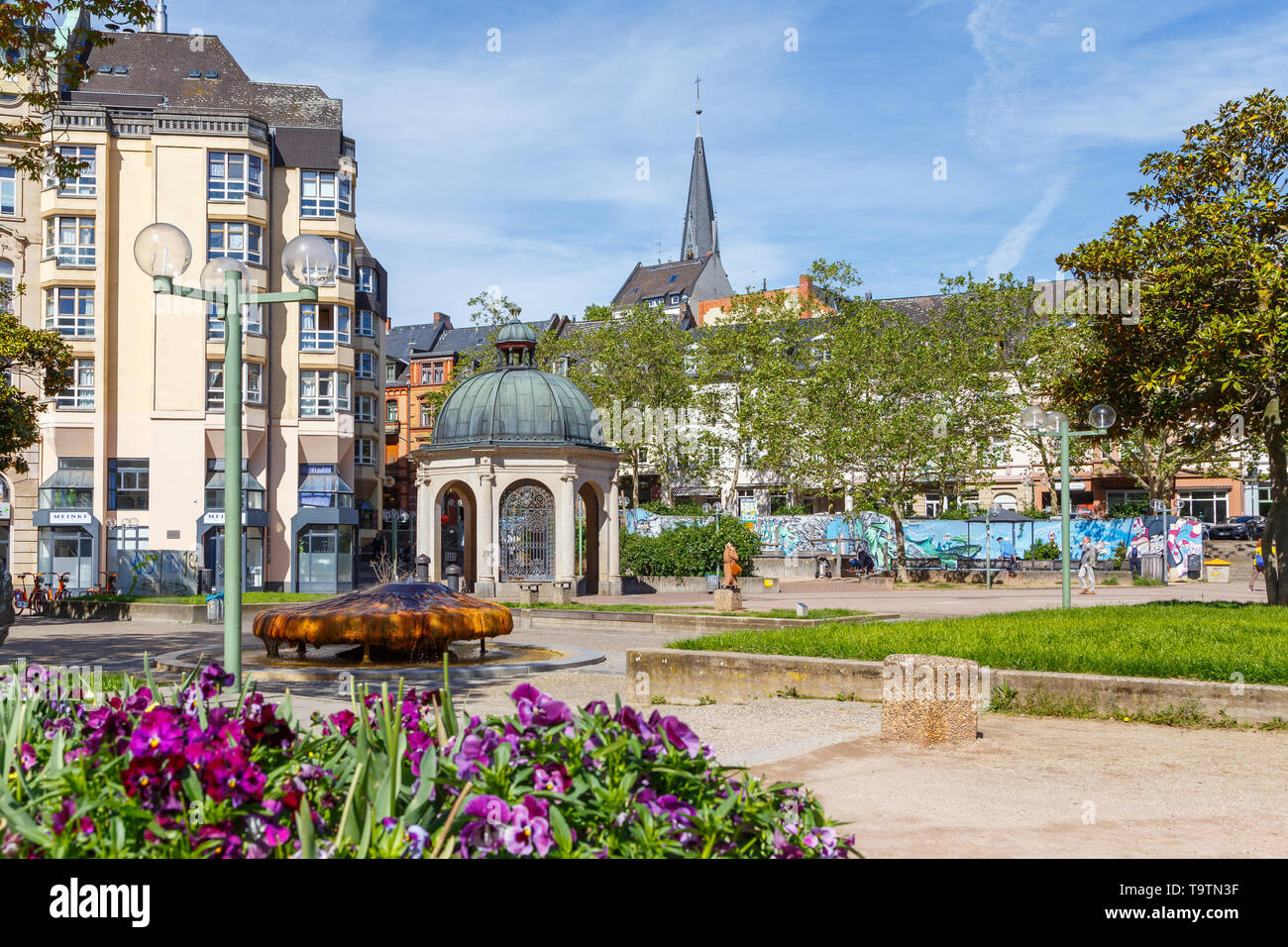 Kochbrunnen à Wiesbaden, Allemagne. Banque D'Images