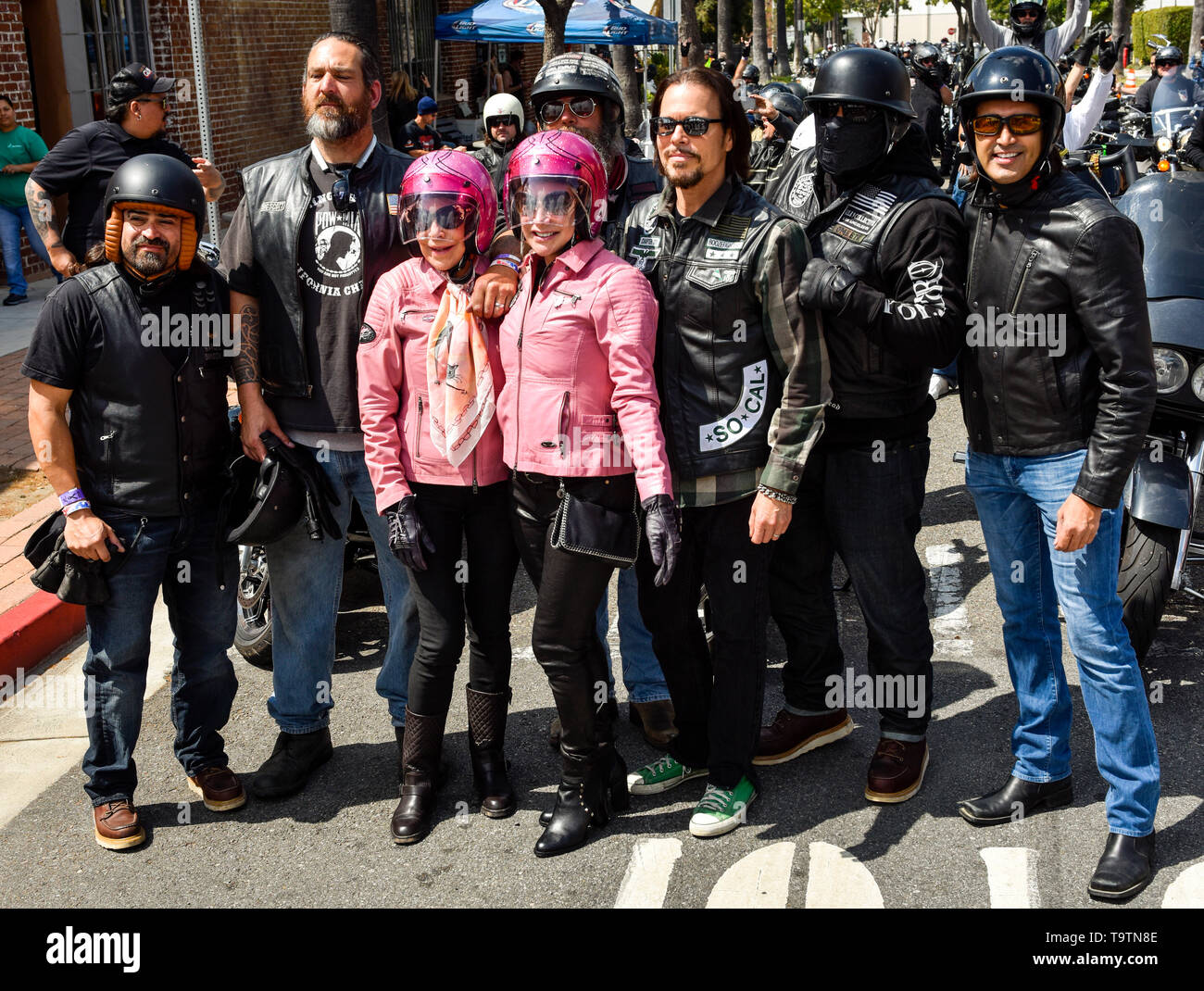 5 mai 2019, Laval, Québec, Wendy Dio et ses amis à la 5ème randonnée annuelle pour Ronnie charity tour de moto & concert Banque D'Images