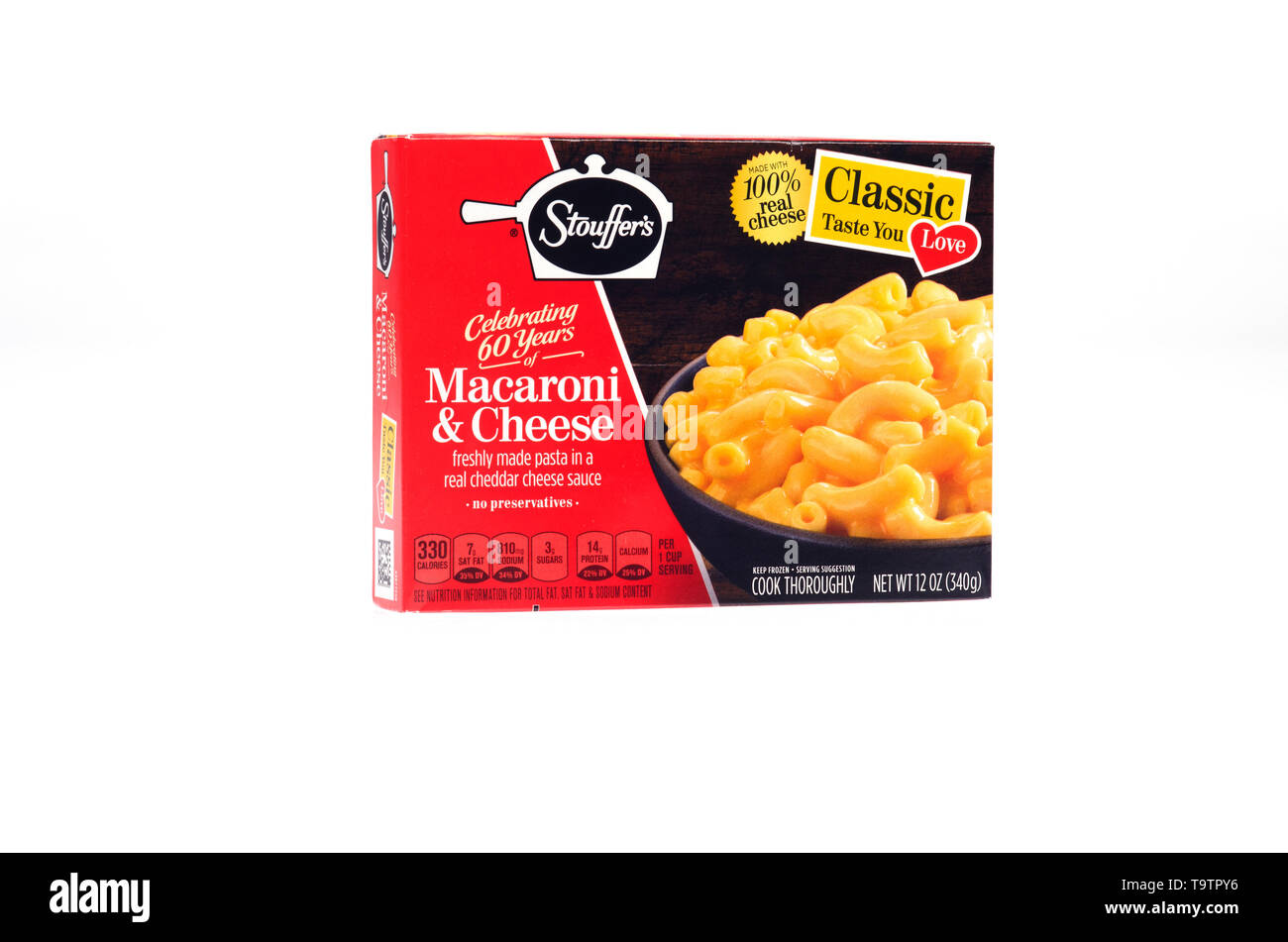 Stouffer's Classic Macaroni au fromage surgelés fort Banque D'Images