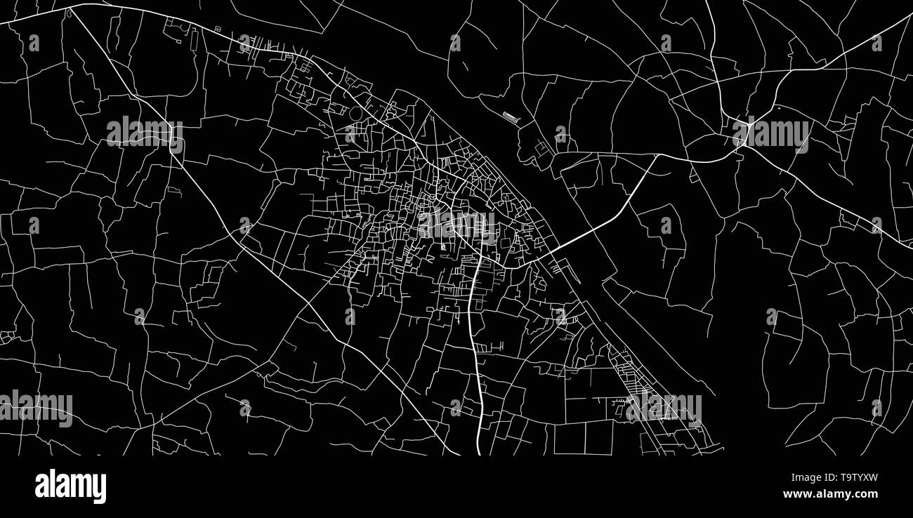 Vecteur urbain plan de la ville de Mymensingh, Bangladesh Illustration de Vecteur