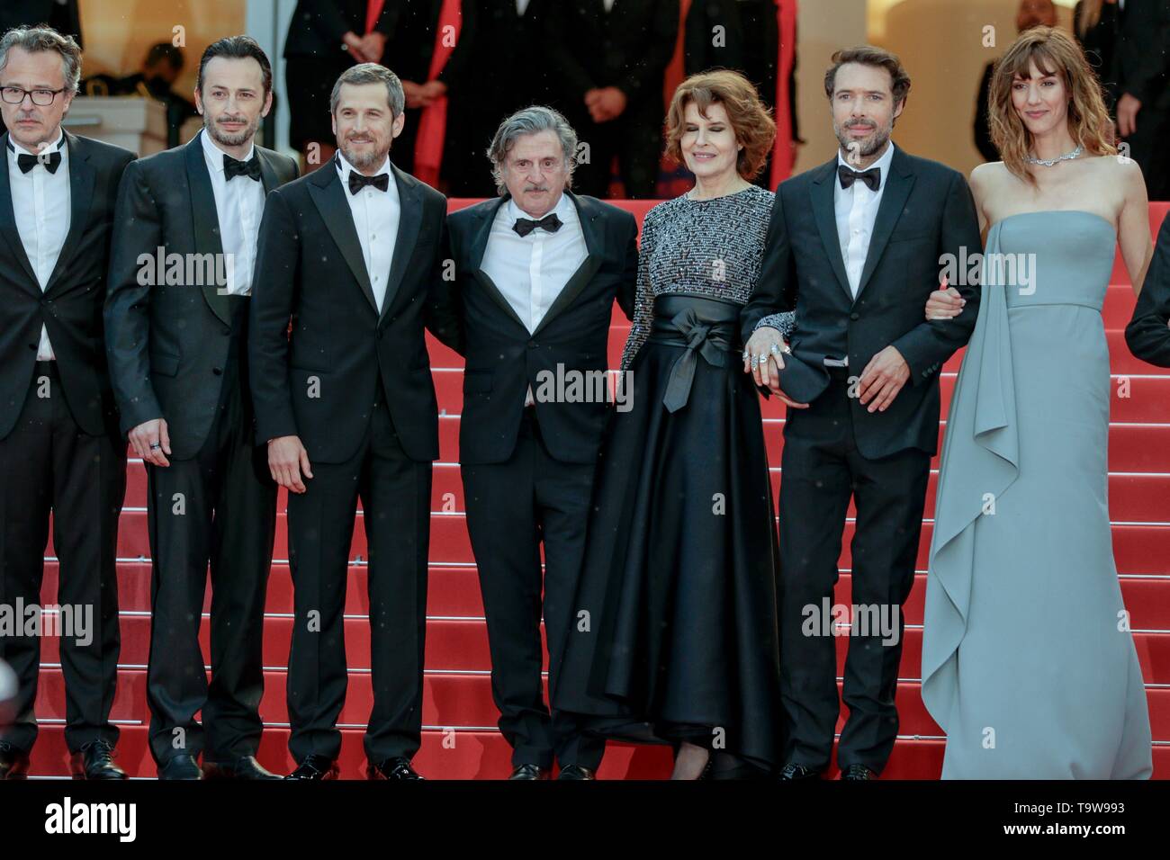 Nicolas Bedos, Daniel Auteuil, Guillaume Canet, Fanny Ardent,Cannes 2019 Banque D'Images