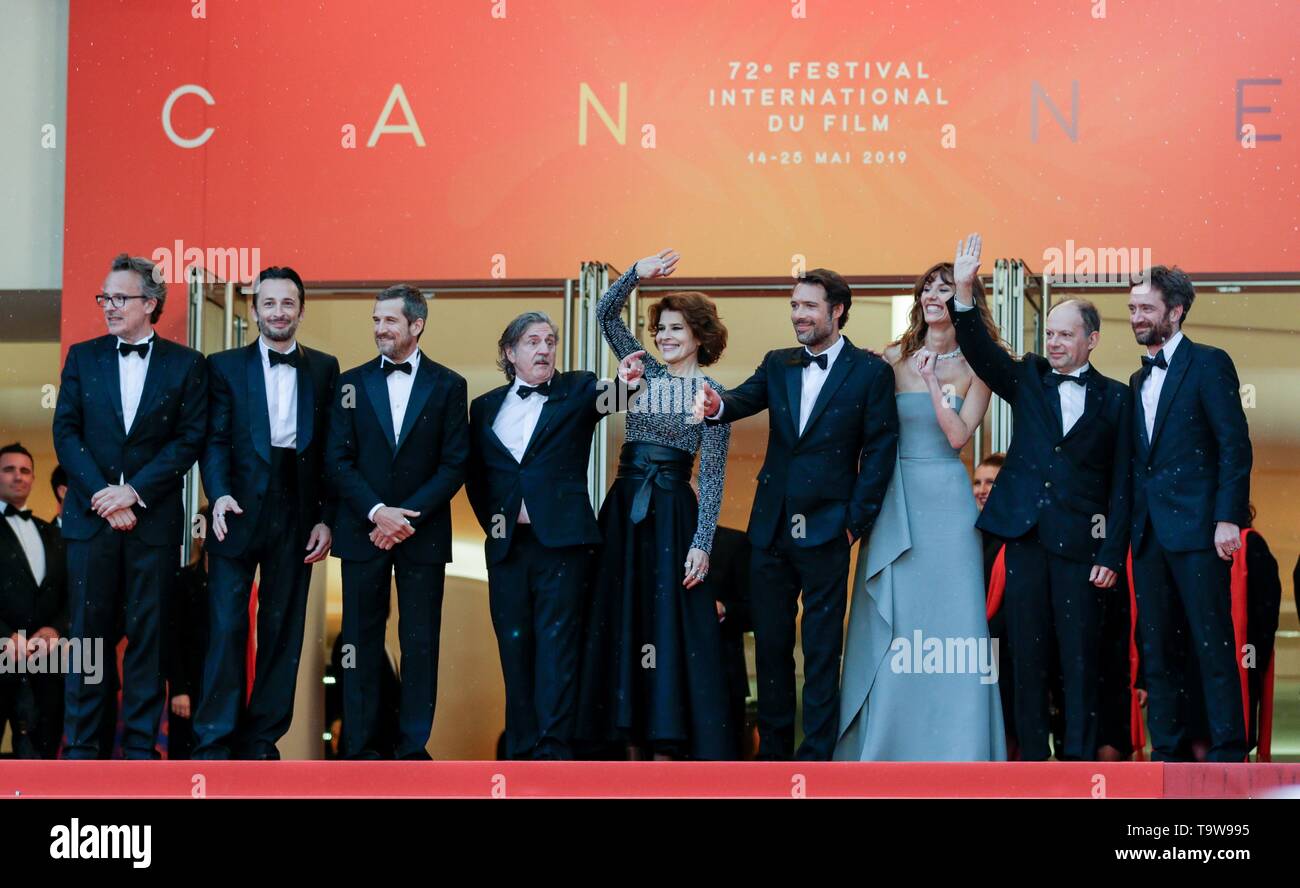 Nicolas Bedos, Daniel Auteuil, Guillaume Canet, Fanny Ardent,Cannes 2019 Banque D'Images