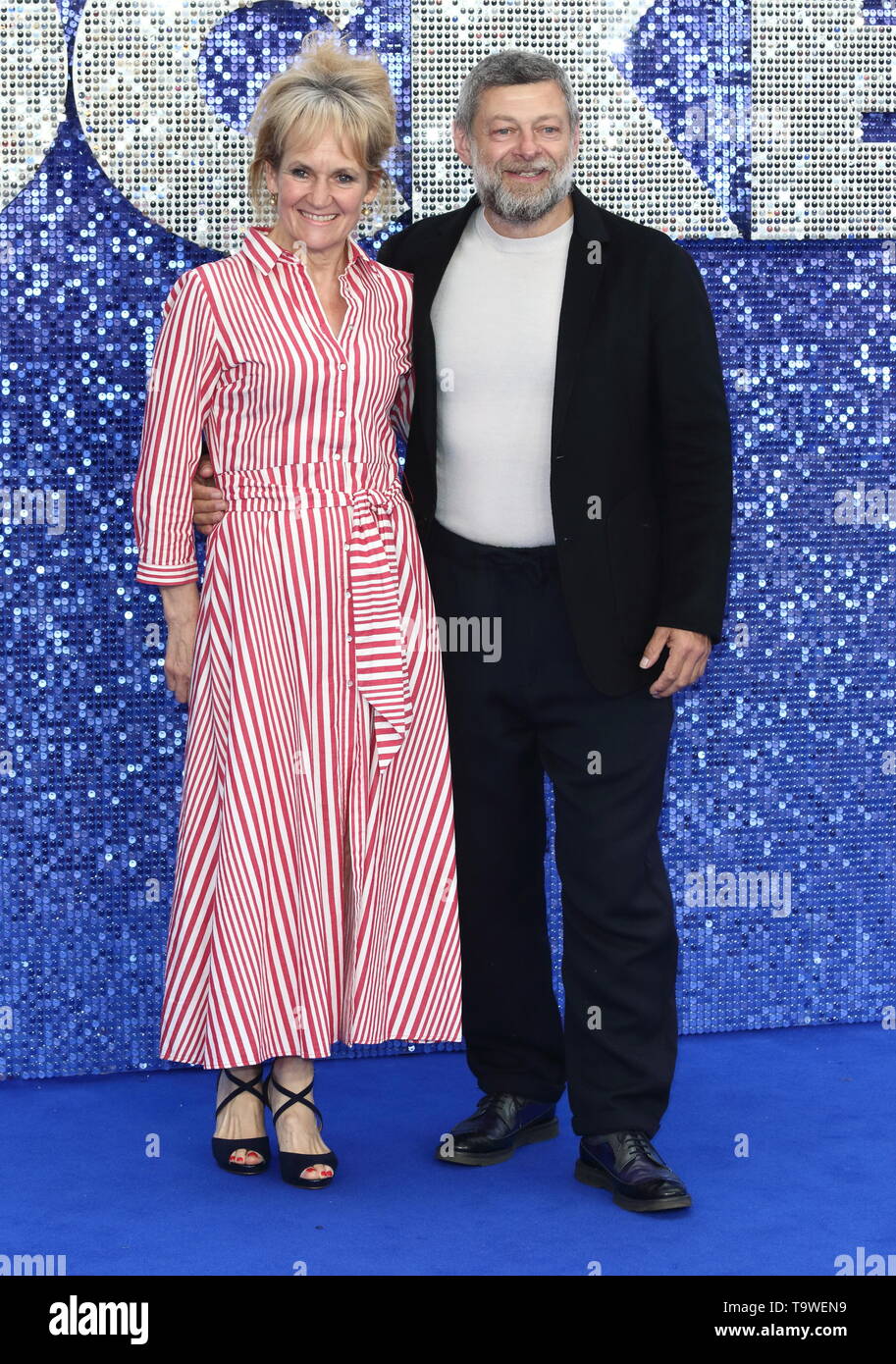 Andy Serkis et Lorraine Ashbourne assiste à la première UK de Rocketman à l'odéon Luxe, Leicester Square Banque D'Images