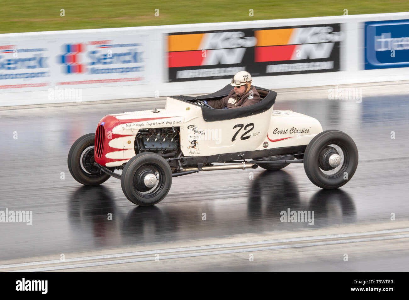 VHRA Ressortissants Vintage réunion de courses, Santa Pod Raceway, Avril 2019 Banque D'Images