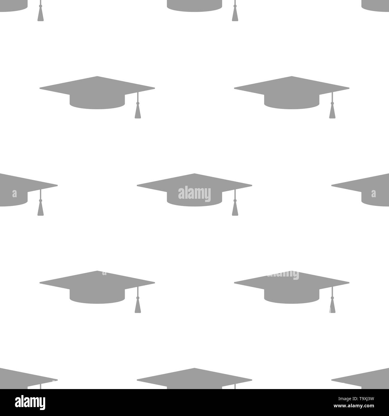 Un profil de formation scolaire light caps caps en gris clair sur fond blanc. Télévision vecteur illustration. Illustration de Vecteur