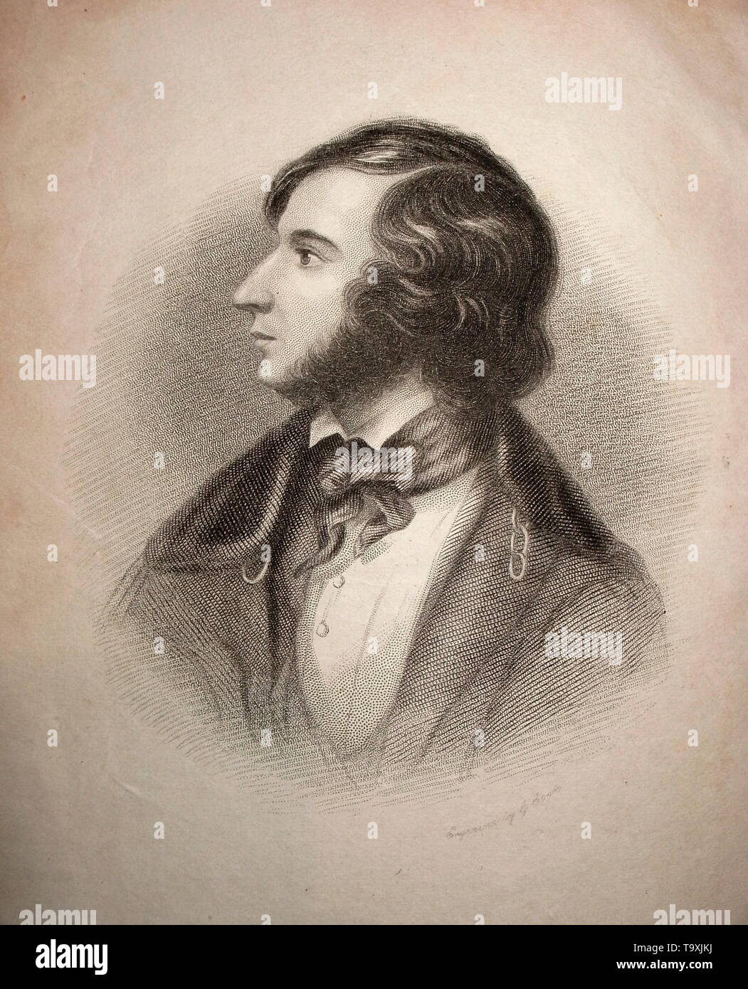 AJAXNETPHOTO. 1835 (environ). Emplacement inconnu. - Poète victorien - GRAVURE PAR GEORGE COOKE du poète et dramaturge victorien anglais Robert Browning (1812-1889) à l'âge de 23 ans (environ). COOKE ÉTAIT UNE LIGNE PROLIFIQUE GRAVEUR. Gravée PAR G. COOKE. © COPYRIGHT DE L'IMAGE NUMÉRIQUE PHOTO VINTAGE AJAX AJAX BIBLIOTHÈQUE SOURCE : VINTAGE PHOTO LIBRARY COLLECTION REF:GR142701 619 Banque D'Images
