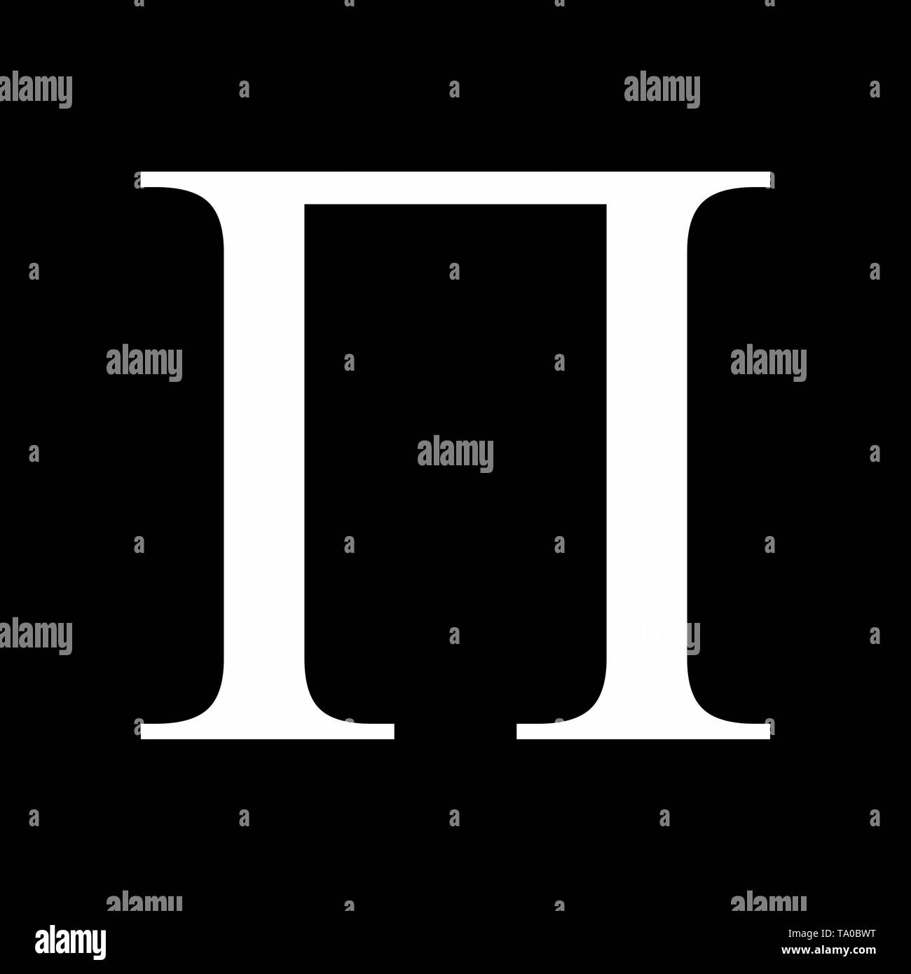 Pi signe grec Illustration de Vecteur