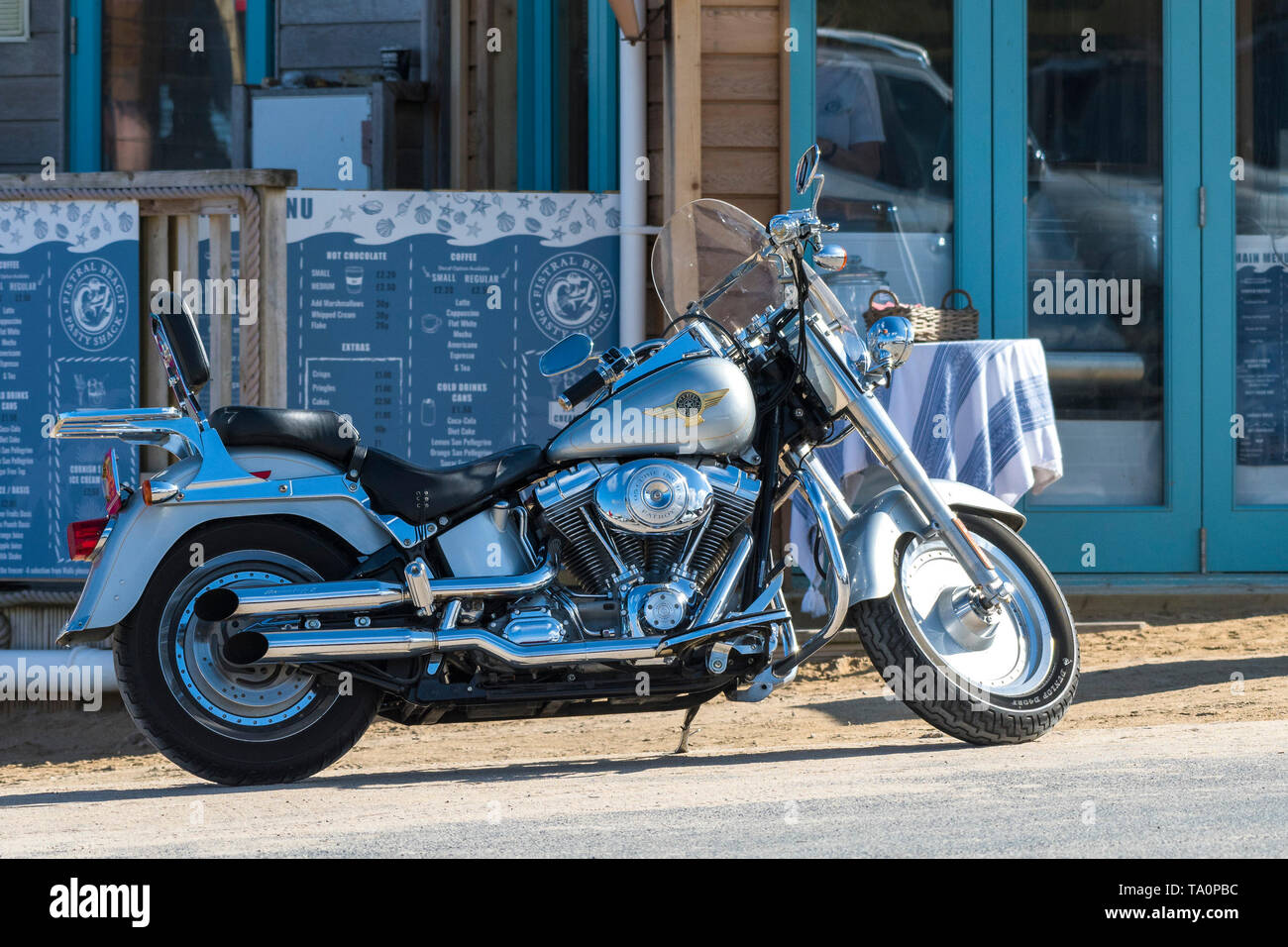 harley davidson fatboy blue