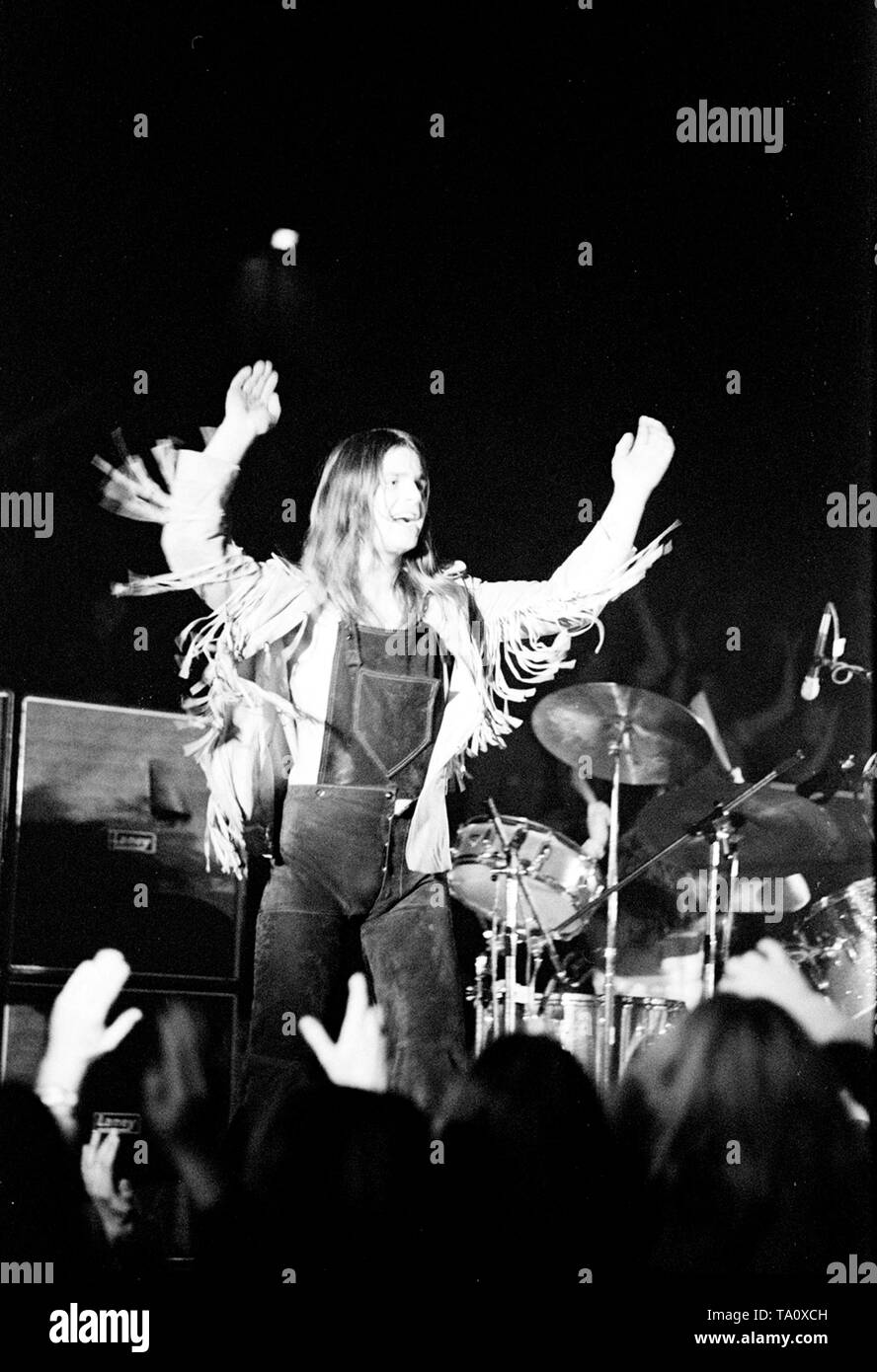 Black Sabbath, Amsterdam, Pays-Bas - 1972, (Photo Gijsbert Hanekroot) Banque D'Images