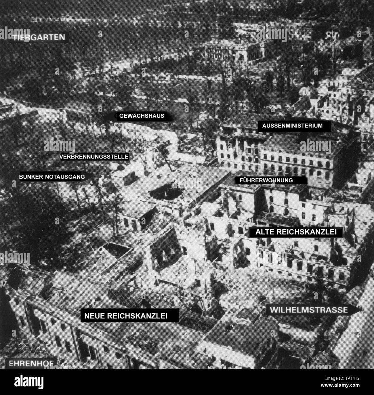 The reich chancellery in wilhelmstrasse in berlin Banque de ...