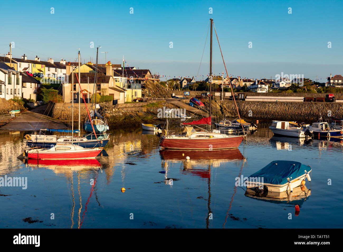 Bull Bay Anglesey Pays de Galles le 12 mai 2019 petit port à Bull Bay, dans le nord de l'île d'Anglesey Banque D'Images