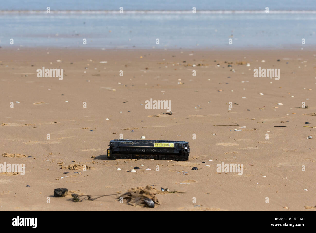 Cartouche imprimante sur Titchwell, Norfolk, Angleterre Banque D'Images