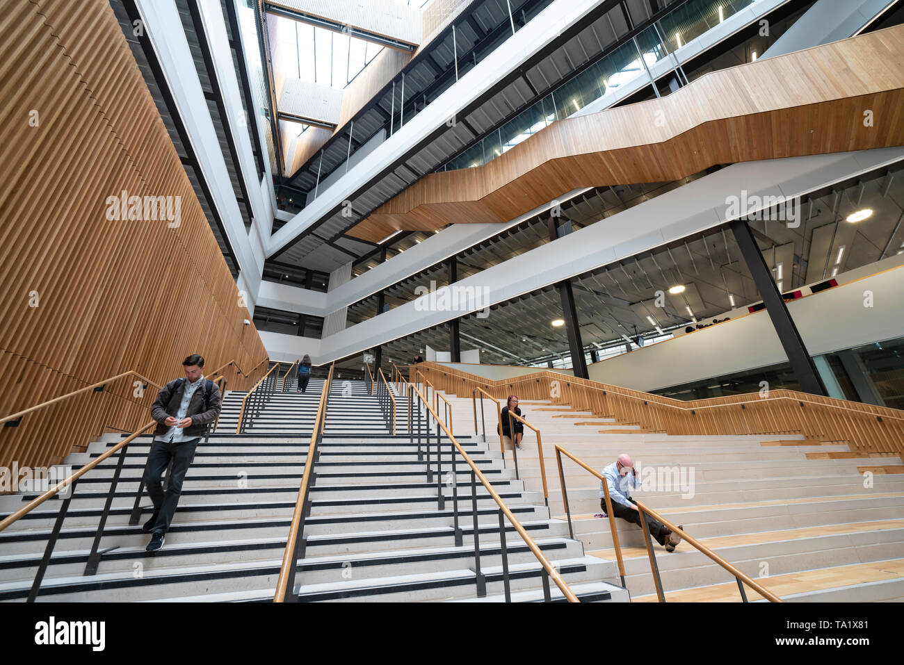 L'intérieur de la ville moderne de Glasgow College dans le centre de Glasgow, Écosse, Royaume-Uni Banque D'Images
