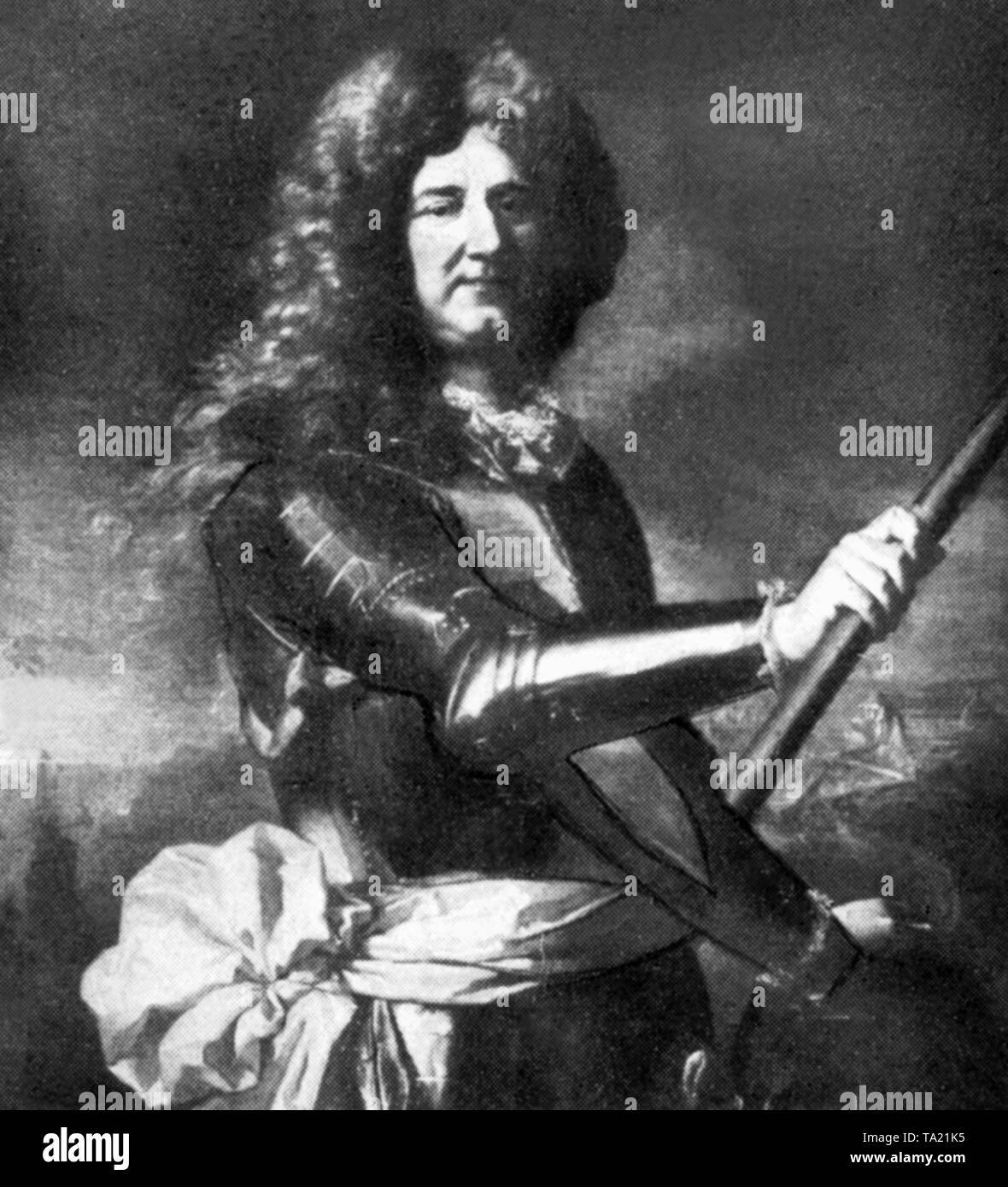 Antonio I (1661-1731), fils de Louis I, a pris le trône de son père en 1707. En 1688, il épouse la Princesse Marie de Lorraine. Banque D'Images