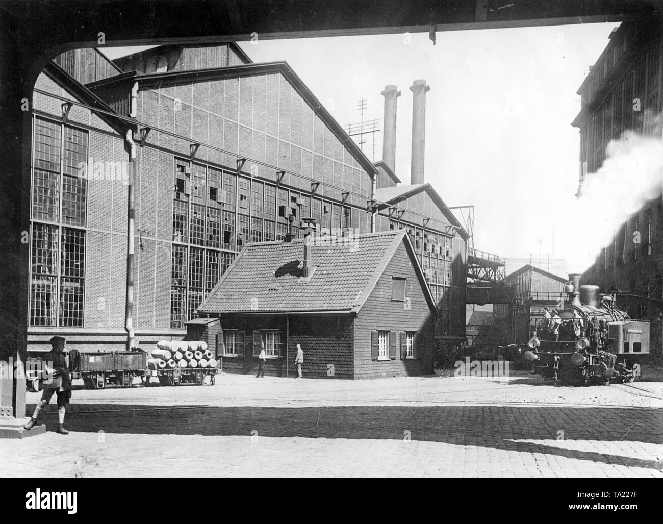 Krupp à Essen travaille avec la société d'origine des capacités de Krupp construite en 1822. Banque D'Images