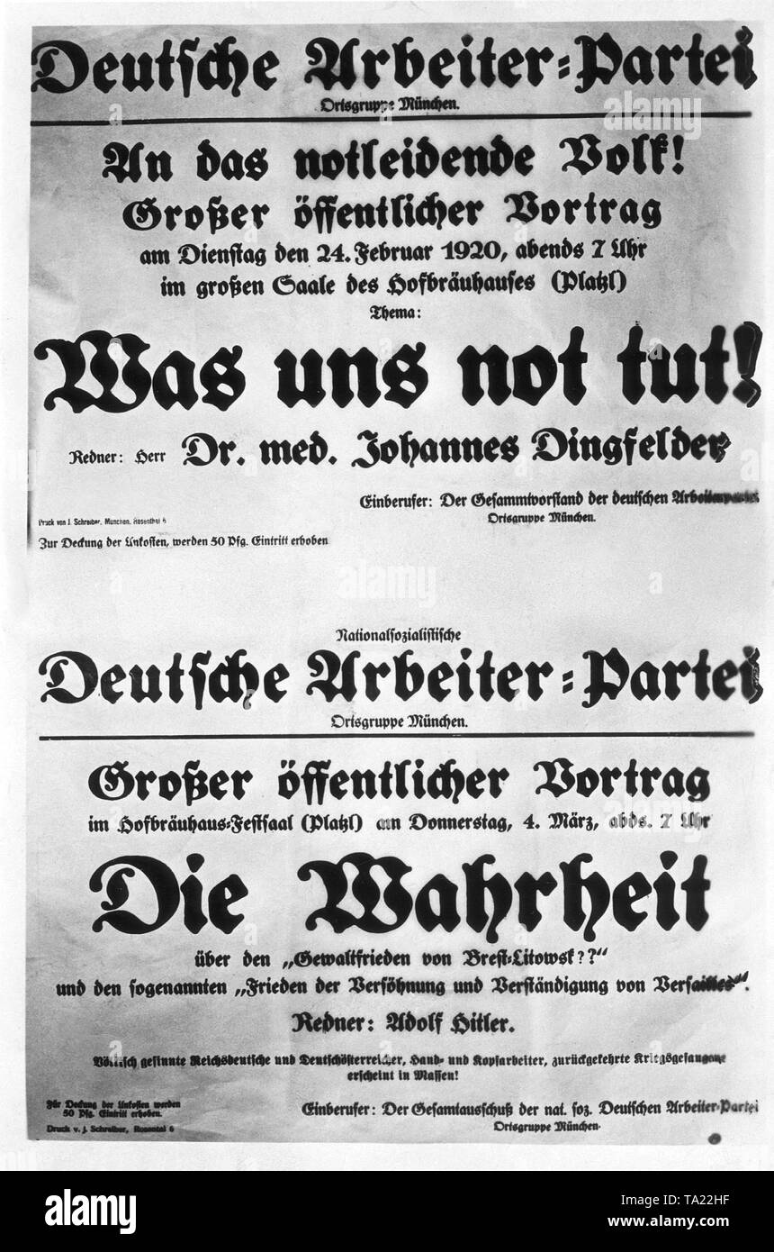 Nsdap poster Banque de photographies et d’images à haute résolution Alamy