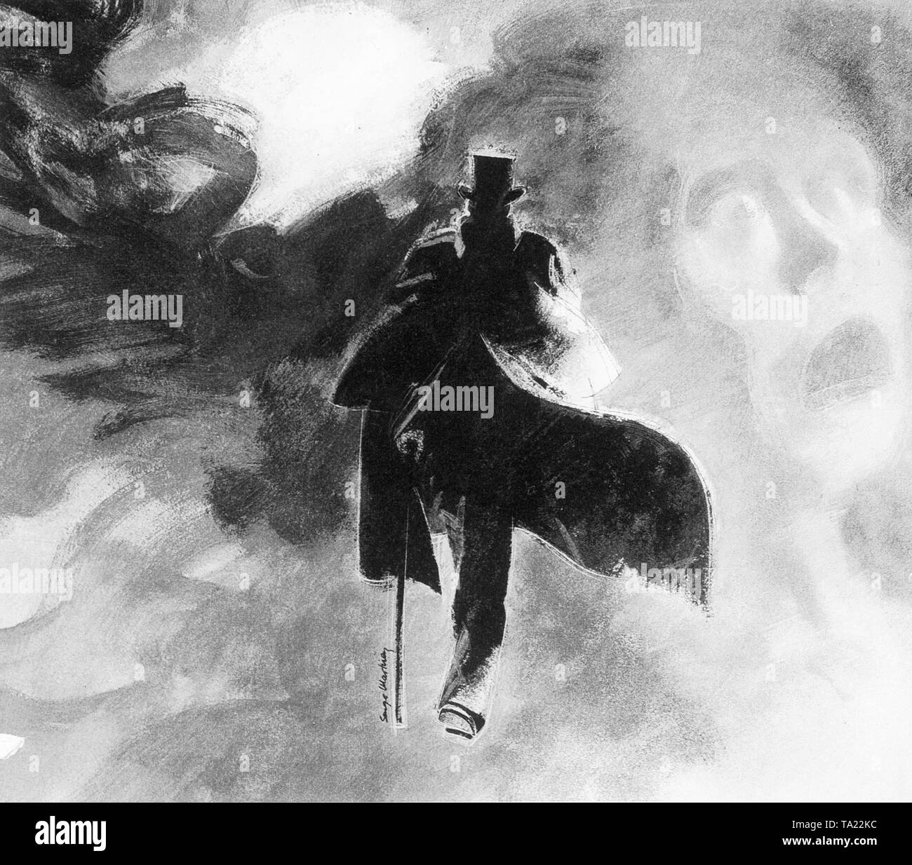 Il était le fantôme de l'anglais des antécédents criminels. Le soupçon que le délinquant se trouve dans les cercles de la société anglaise la plus élevée n'a jamais été prouvé. Le nom de duc Clarence, un neveu du roi George V, qui était soupçonné d'être l'auteur, est mentionné depuis des années par les journaux. Banque D'Images
