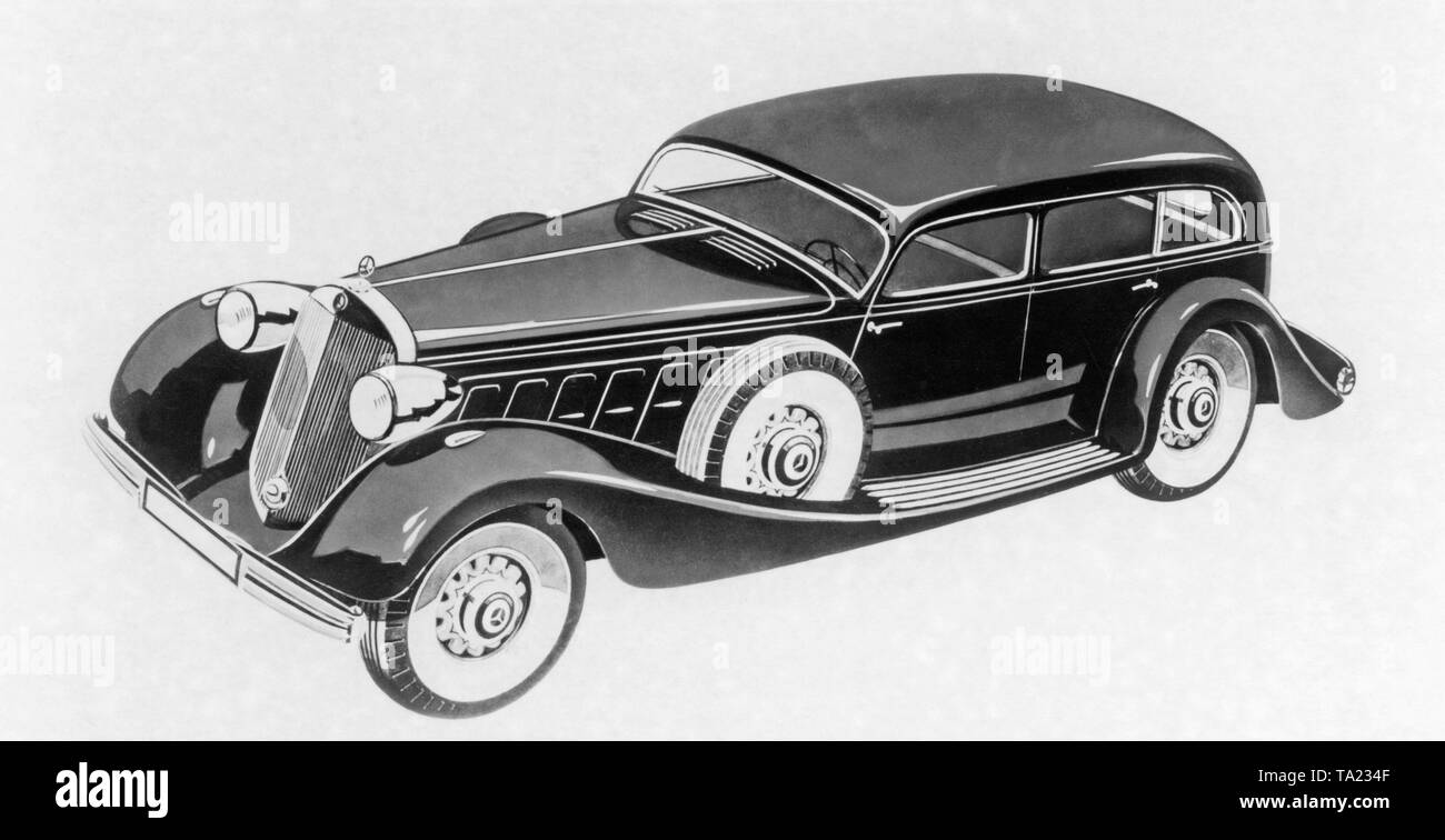 Mercedes-benz 500 Pullman Limousine Type N. Banque D'Images