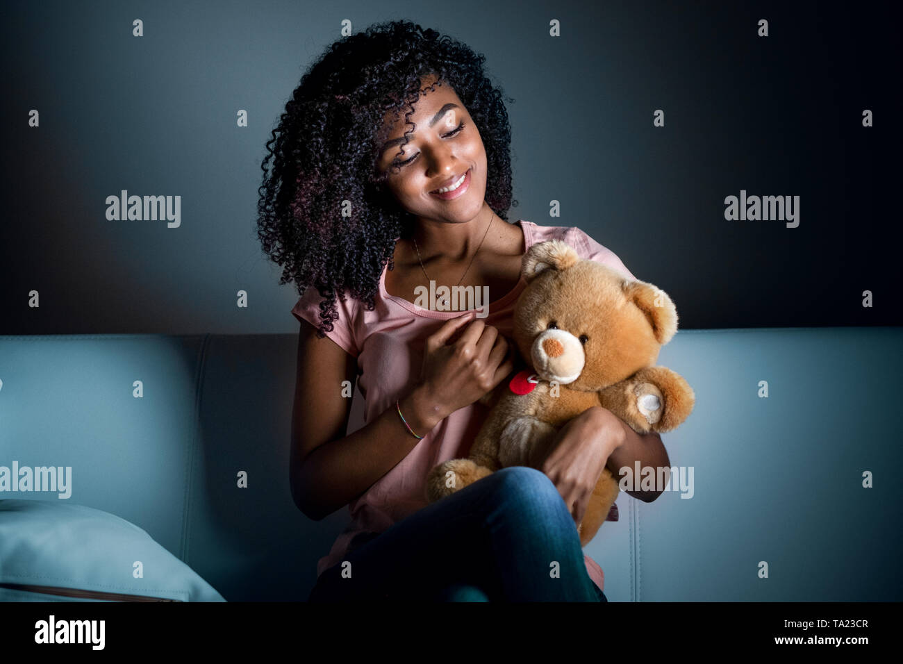 Girl holding teddy cheap
