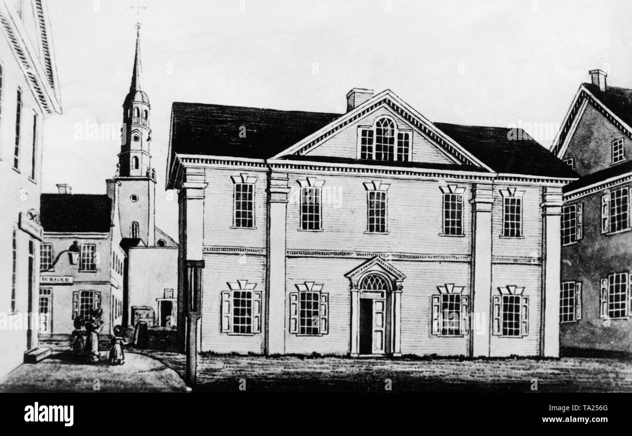 L'inscription de la ville de York à l'état de Pennsylvanie à partir de la 18e siècle. Banque D'Images