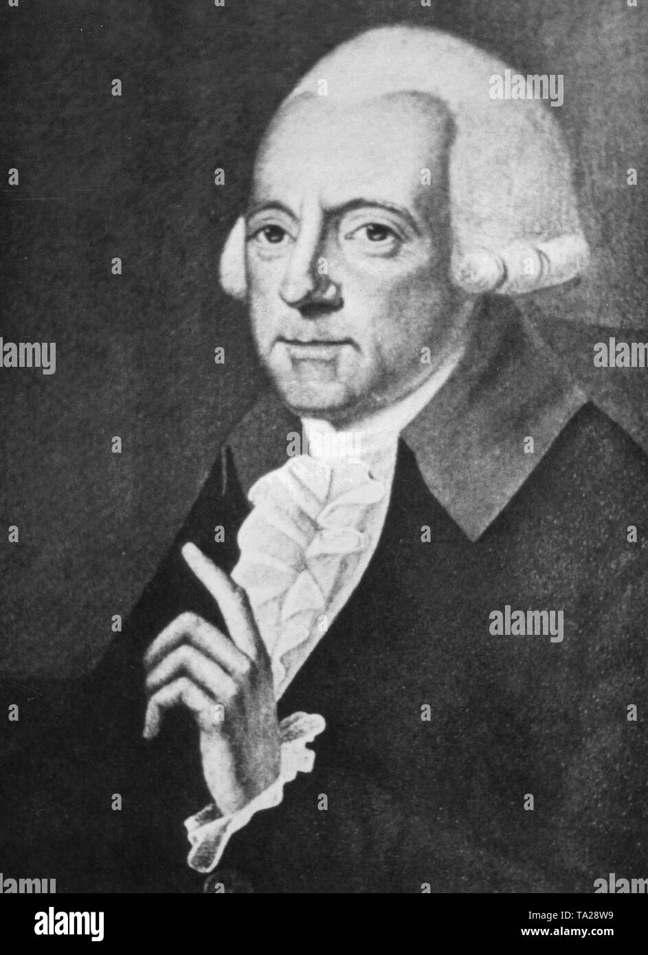 Adam Smith (1723-1790), un économiste écossais. Banque D'Images