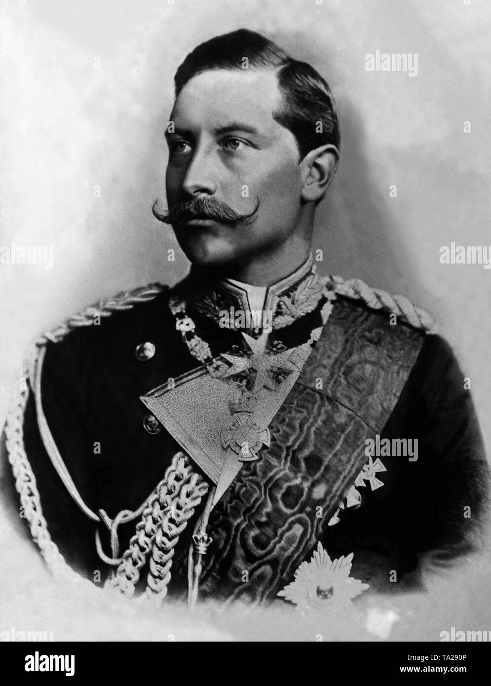 Guillaume II (1859-1941), l'empereur allemand et roi de Prusse. Banque D'Images