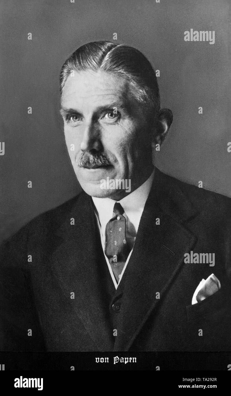 Franz von Papen (1879-1969), homme politique allemand et le Chancelier. Photo non datée, probablement des années 1950. Banque D'Images