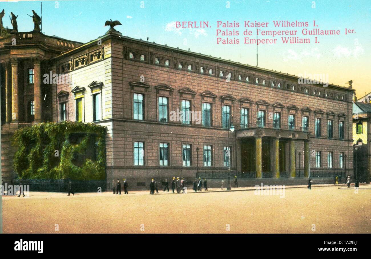 La Kaiser-Wilhelm Palais sur Unter den Linden à Berlin, construit par Carl Gotthard Langhans. Banque D'Images