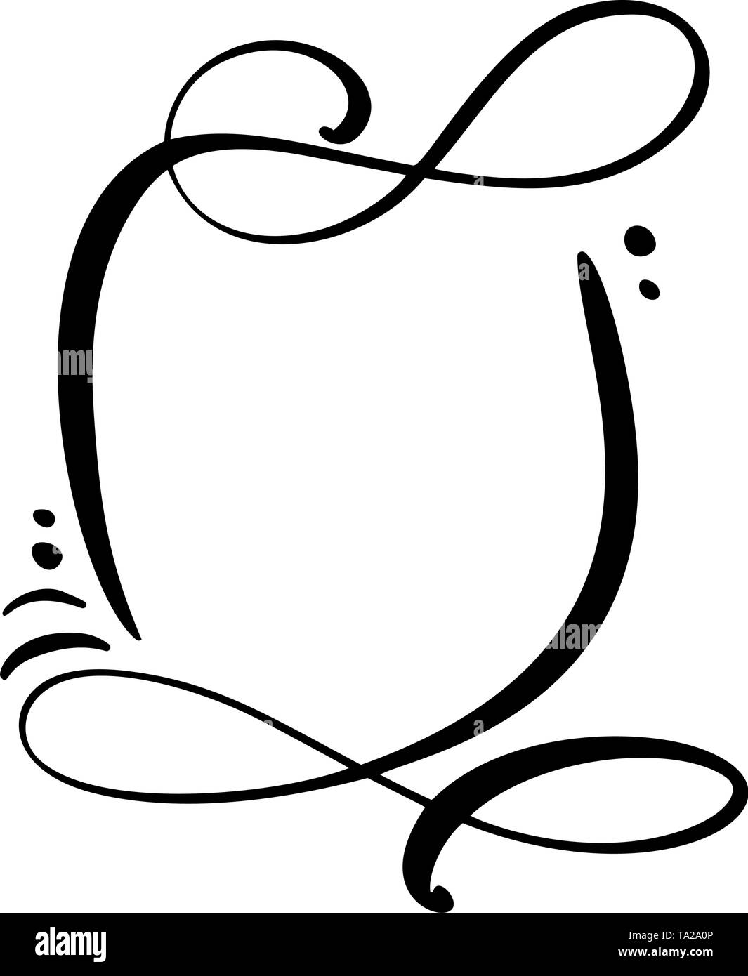 Calligraphie dessin animé citation icône de bulle de discours. Cadre vintage dessiné à la main ou modèle de boîte. Illustration vectorielle avec espace pour votre texte Illustration de Vecteur