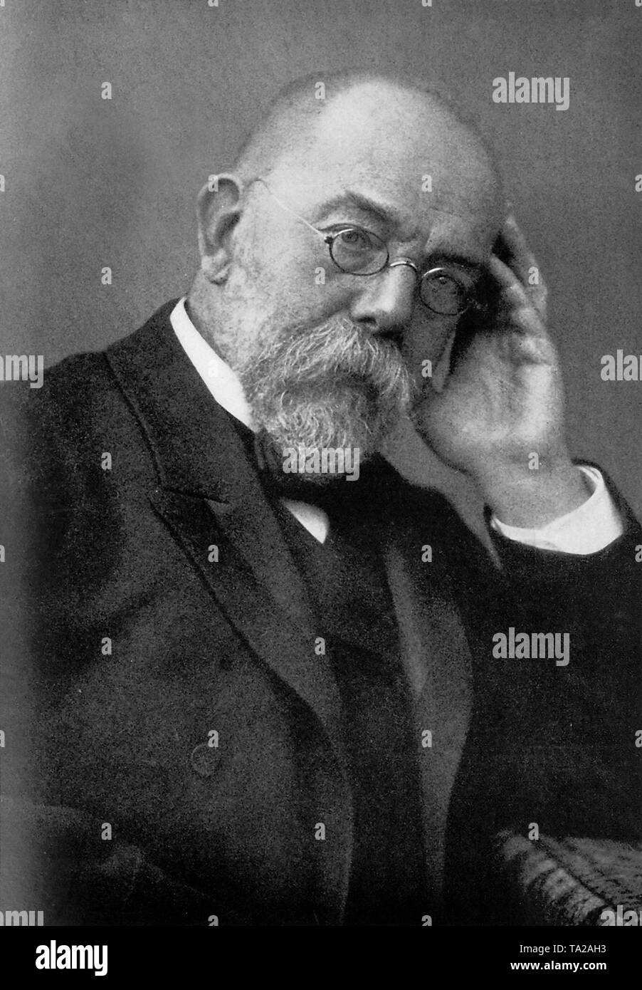 Robert Koch (1843-1910) bactériologiste allemand. Banque D'Images