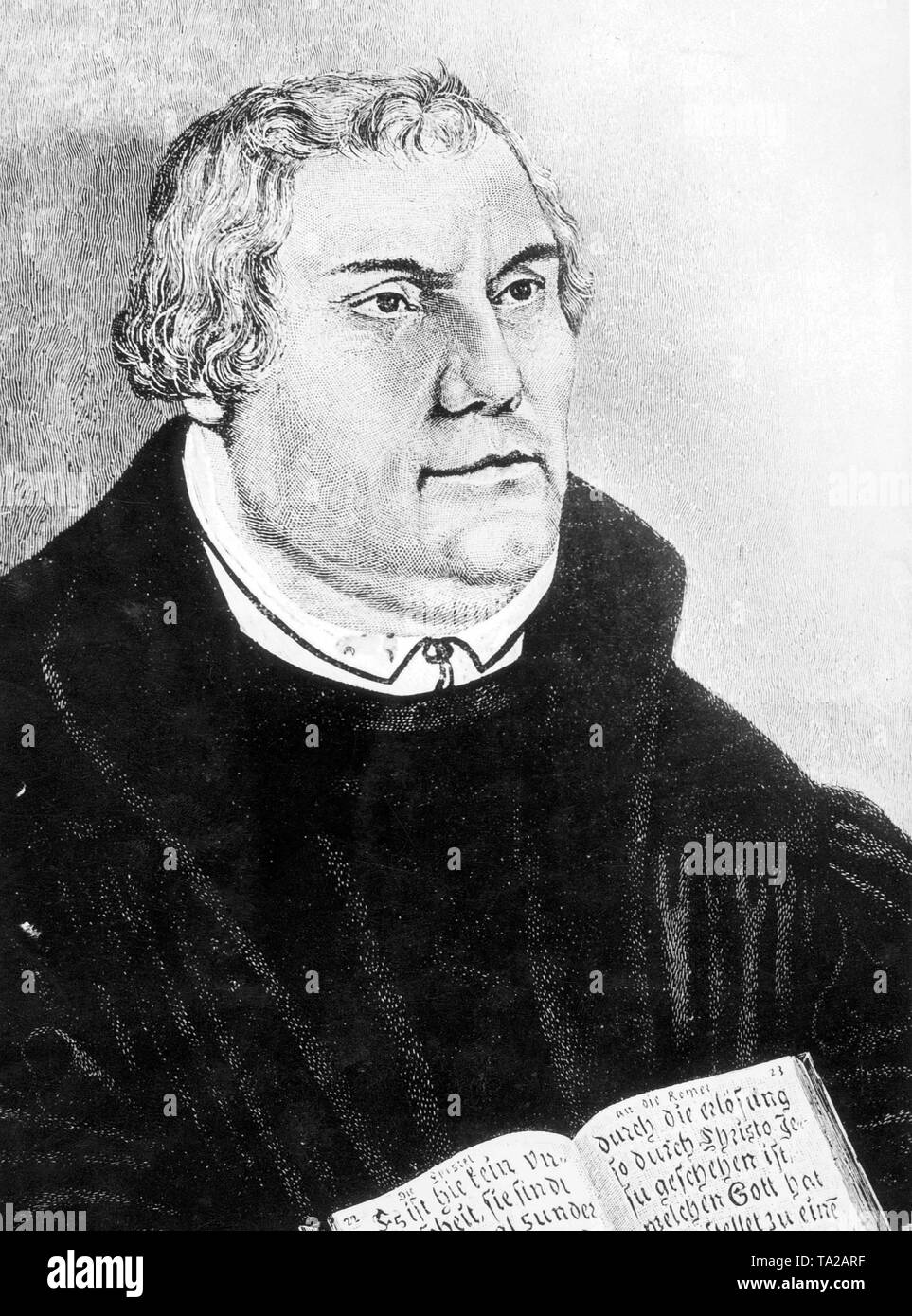 Martin Luther (1483-1546), un réformateur protestant. Banque D'Images