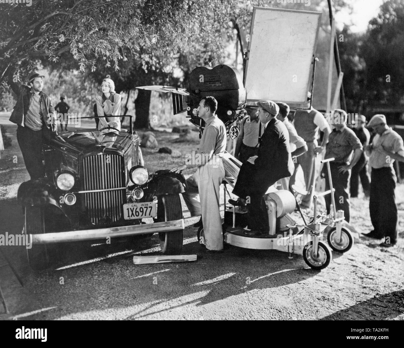 Tournage du film 'Le Gag est plus', réalisé par Norman Z. McLeod. Banque D'Images