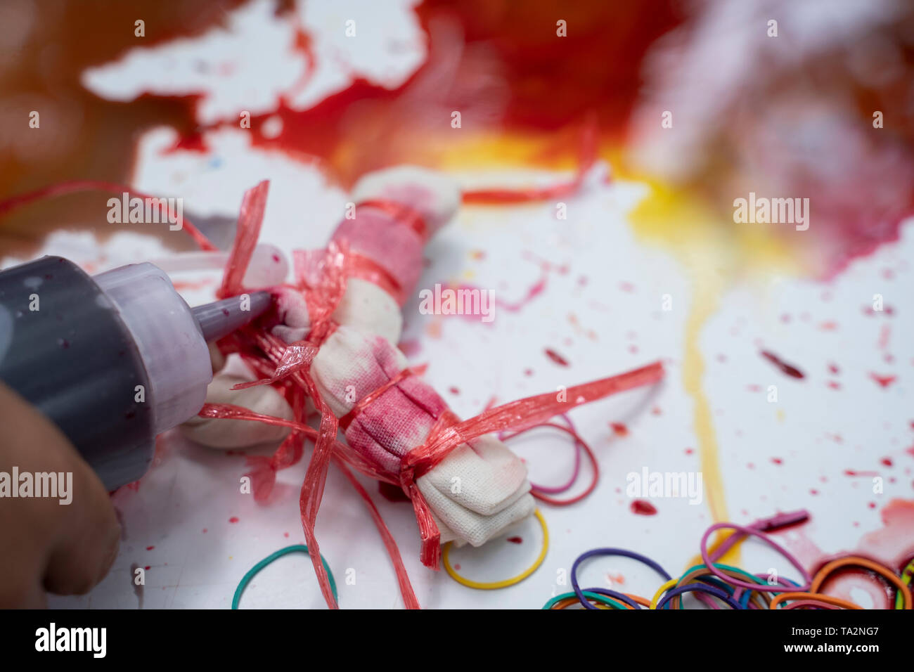 Ce processus tie dye - Image Banque D'Images