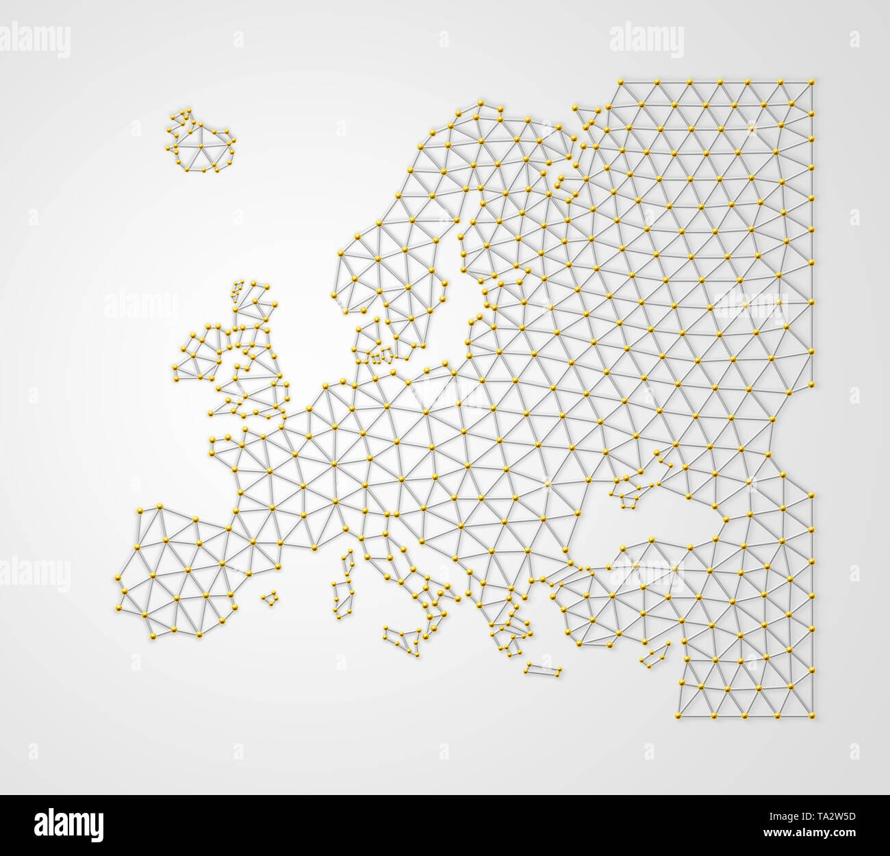 3D Europe Banque D'Images