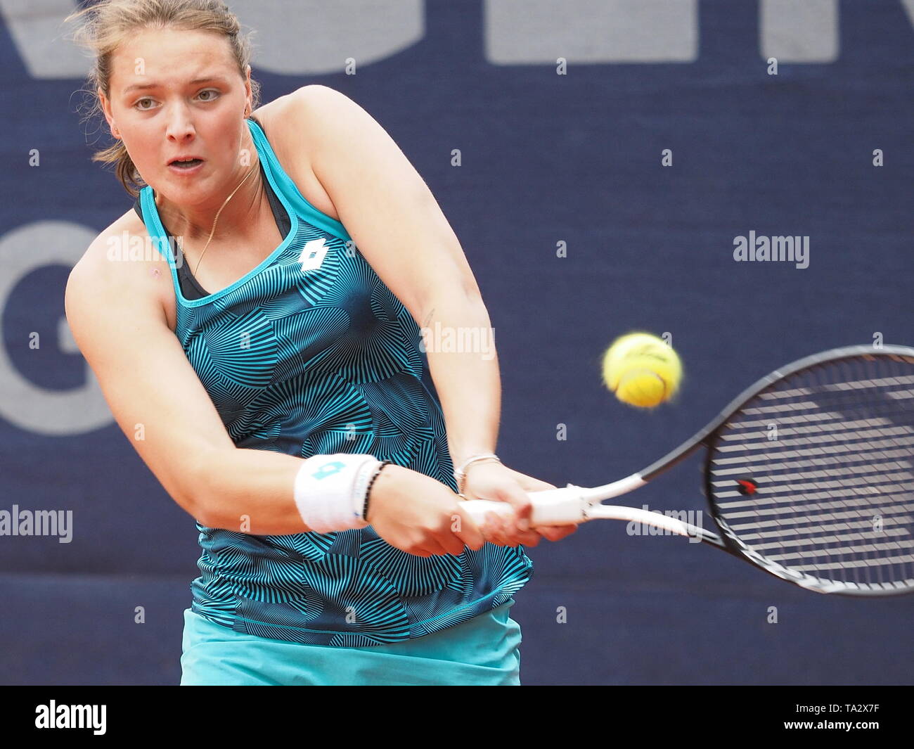 Nuremberg, Allemagne - 21 mai 2019 : Le joueur de tennis allemand à l'Euro  Jule Niemeier 250,000 Tournoi WTA Versicherungscup 1er tour match contre  Chec Photo Stock - Alamy