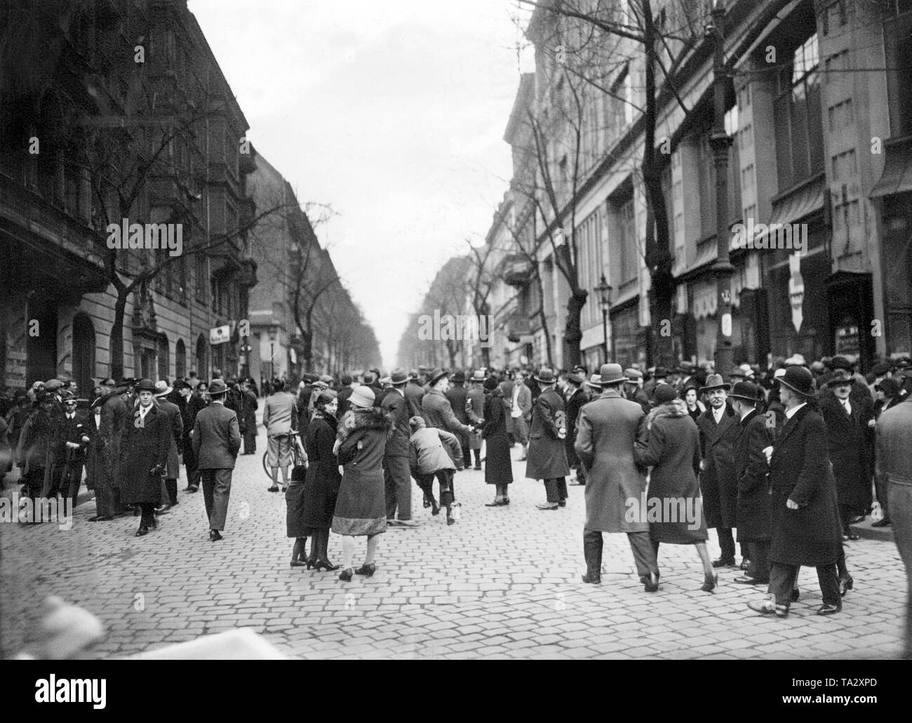 Il y a des petites réunions le jour de l'élection. Banque D'Images