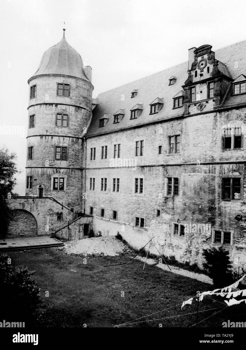 Le château de Wewelsburg comme un nazi dans le national-socialisme, sans date photo. Banque D'Images