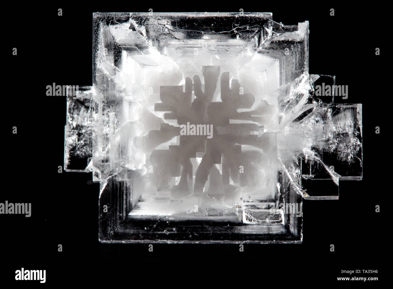 Close-up de cristal de sel Banque D'Images