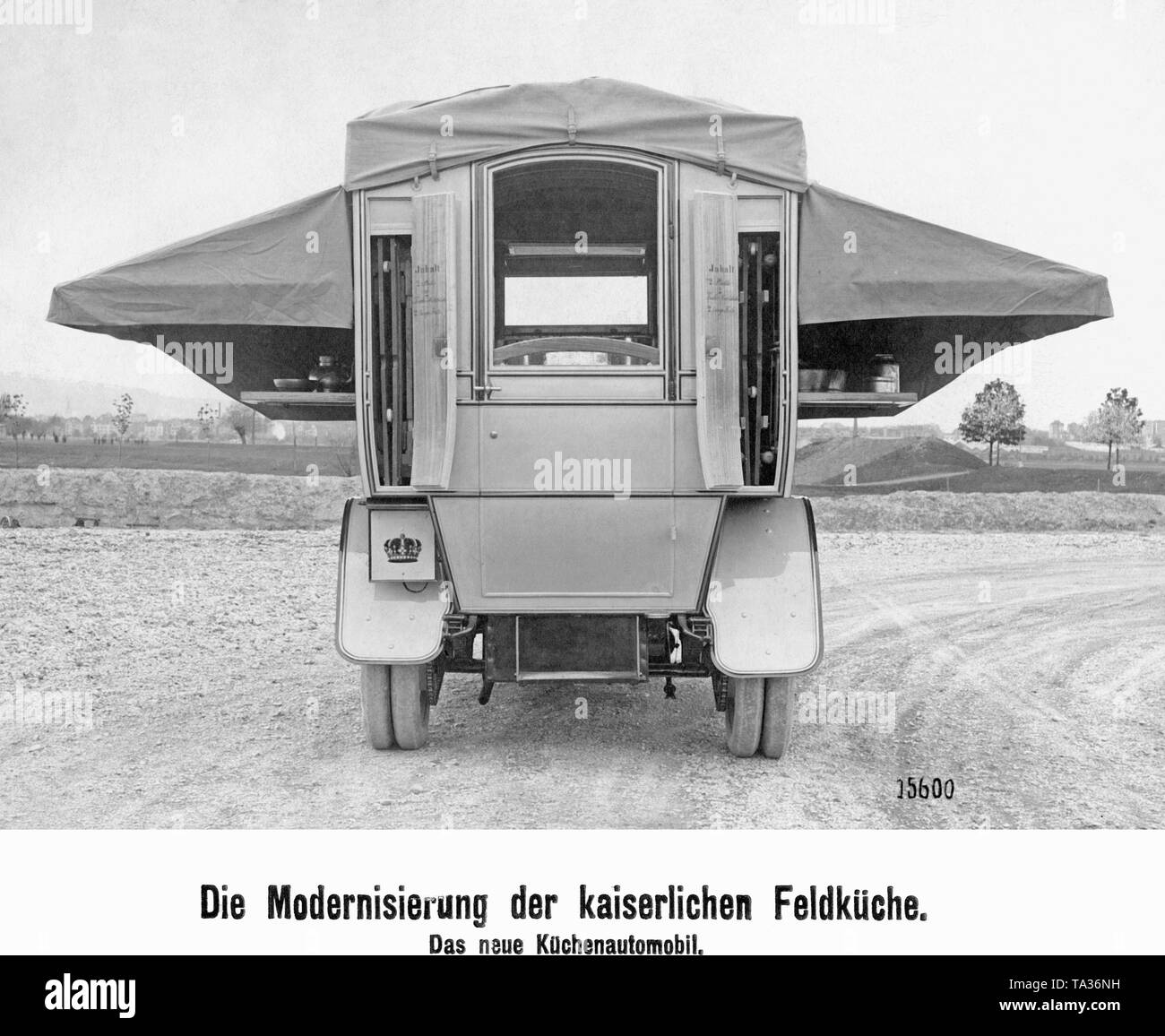 Une cuisine de campagne impériale à partir de l'année 1910. Banque D'Images