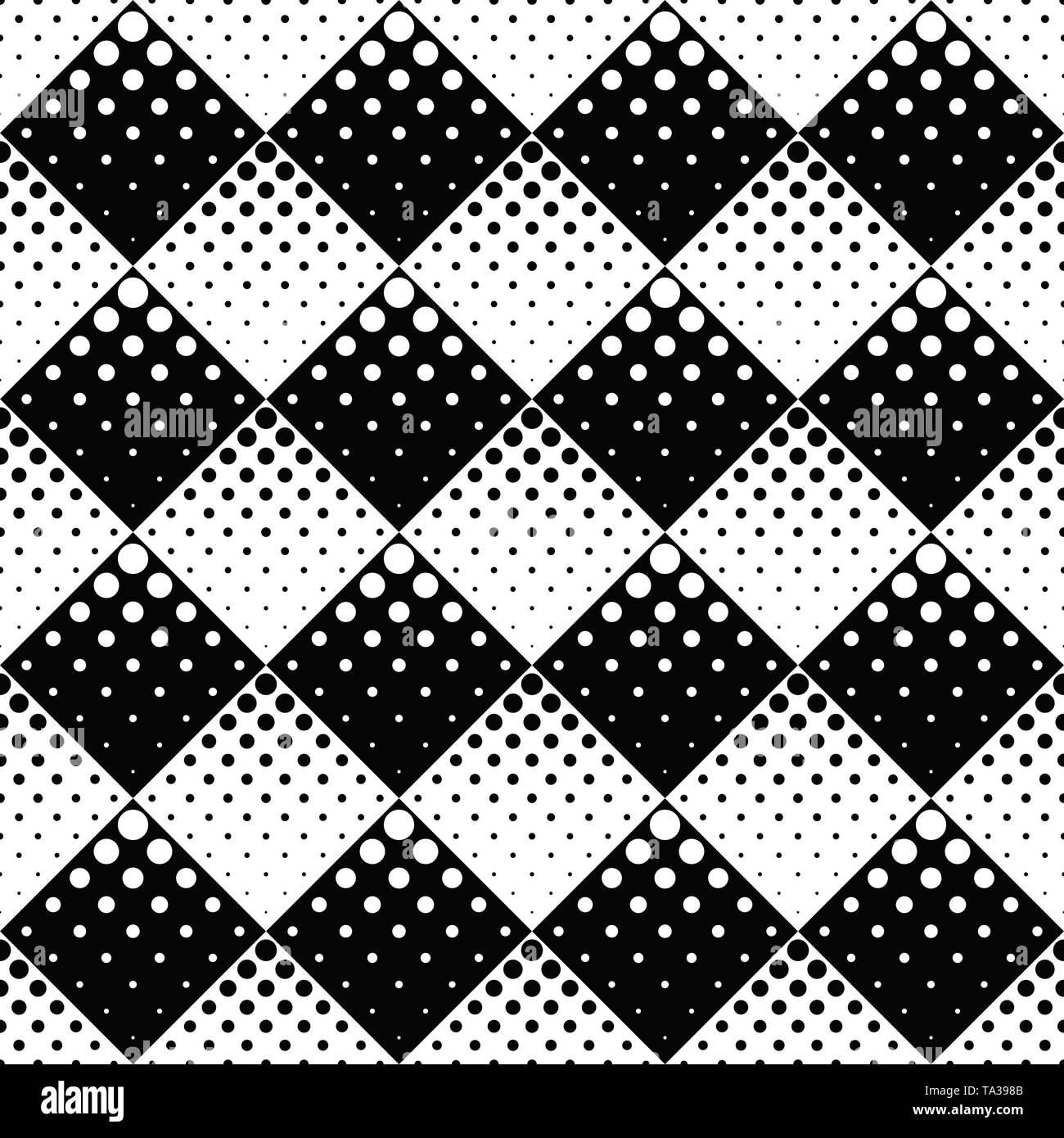 Sans couture rétro motif de points géométriques abstract design d'arrière-plan Illustration de Vecteur